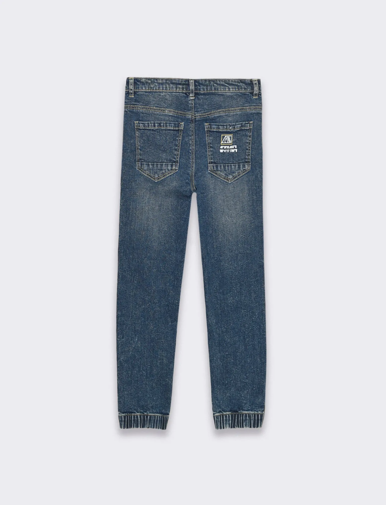 Bambino Piazza Italia Bambino | Jeans<Jeans 5 tasche con accessorio catena sul davanti - Denim