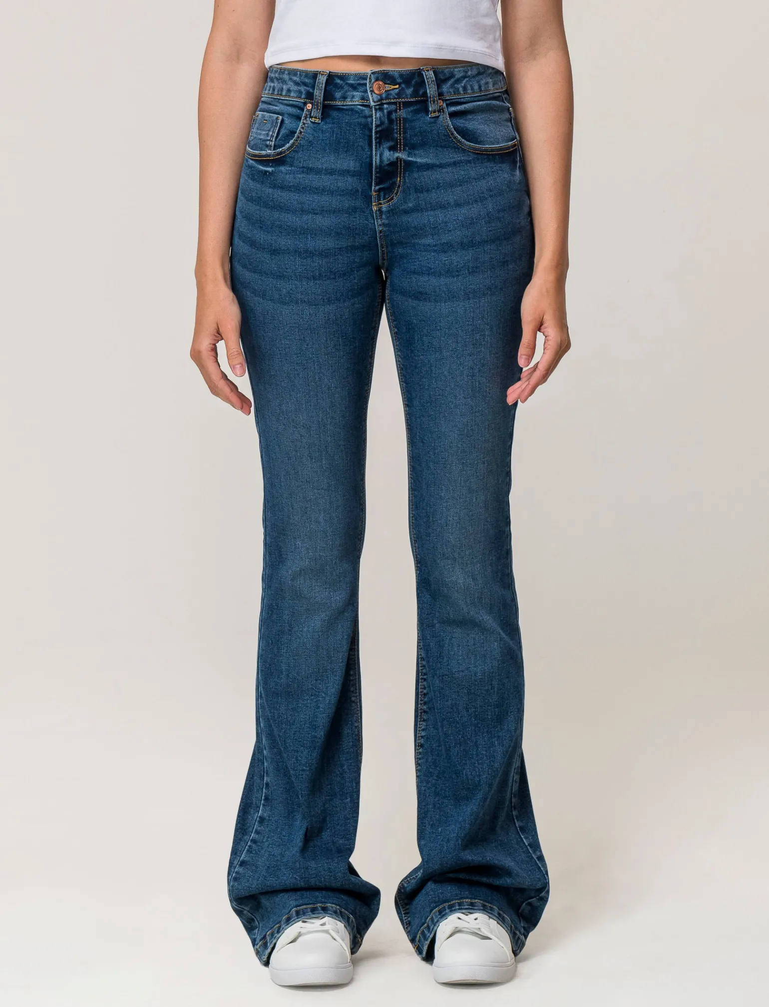 Donna Piazza Italia Donna | Jeans<Jeans bootcut regular waist - DENIM SCURO