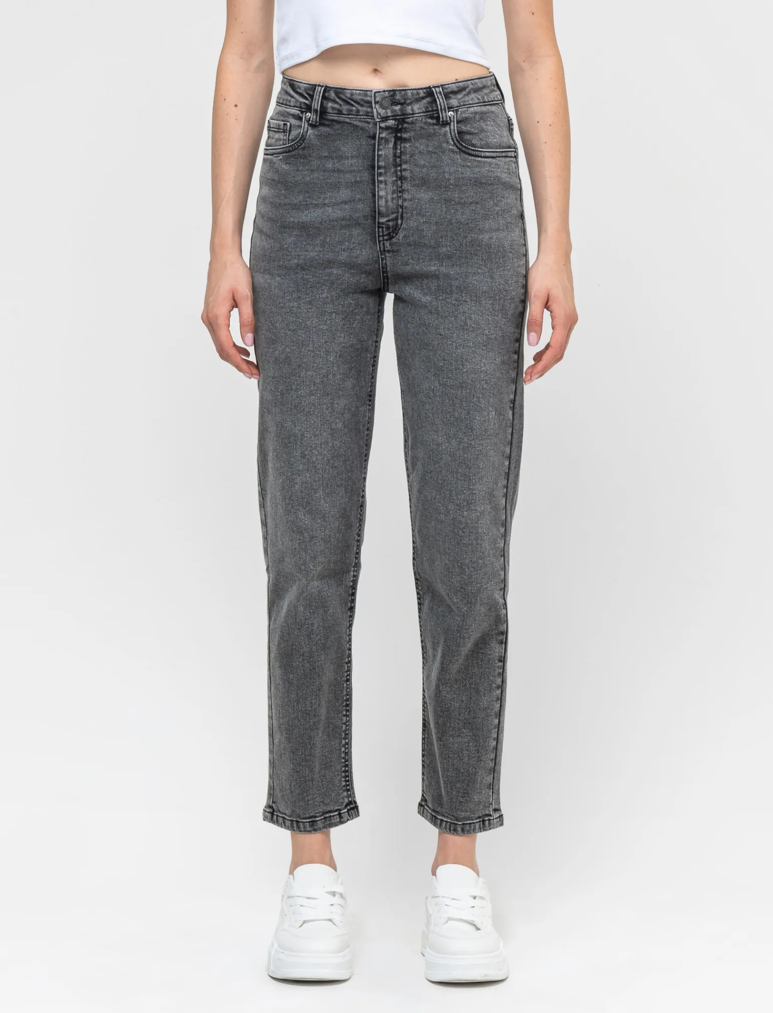 Donna Piazza Italia Donna | Jeans<Jeans cinque tasche mom fit regular waist -