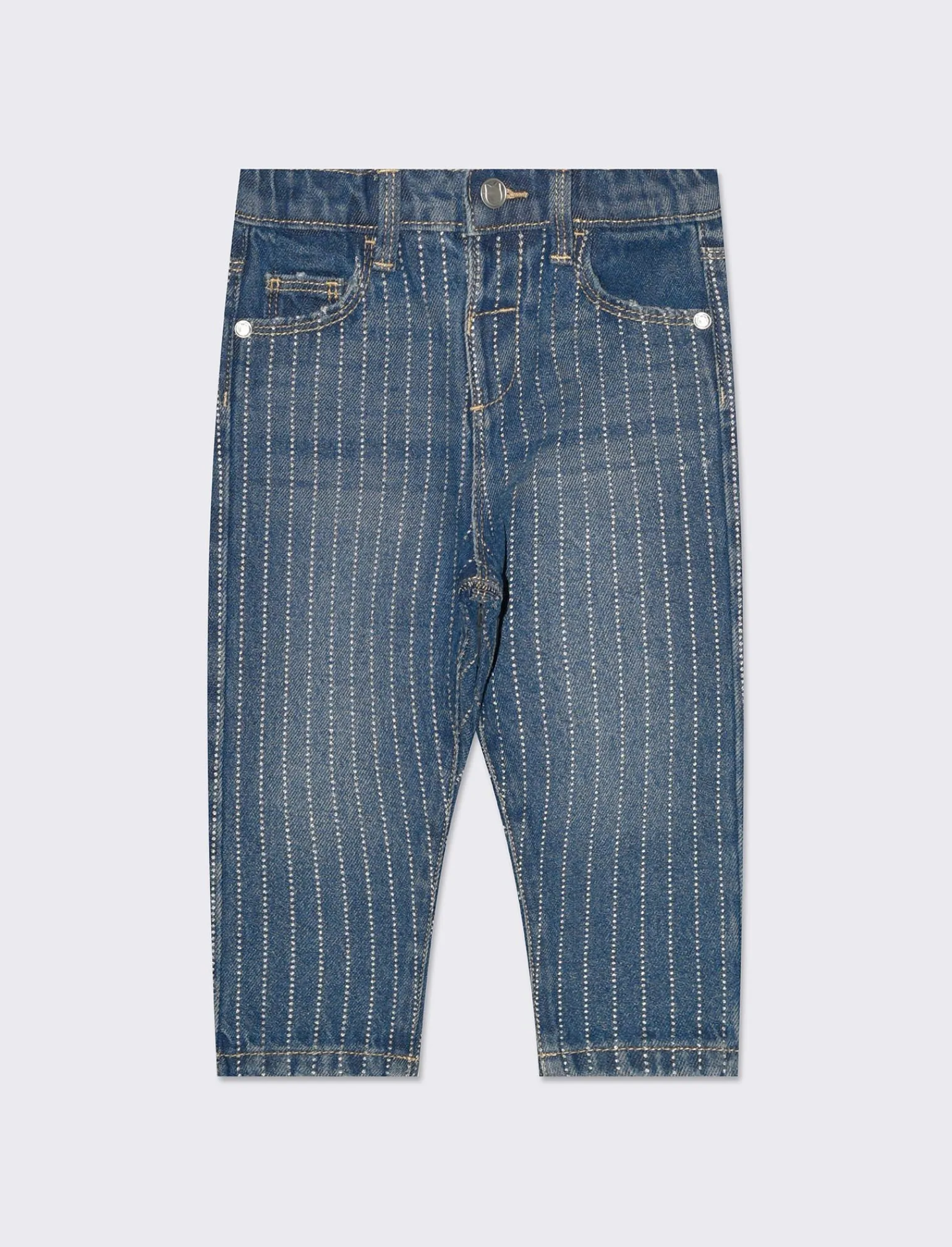 Piazza Italia Neonata<Jeans con stampa argentata - Denim