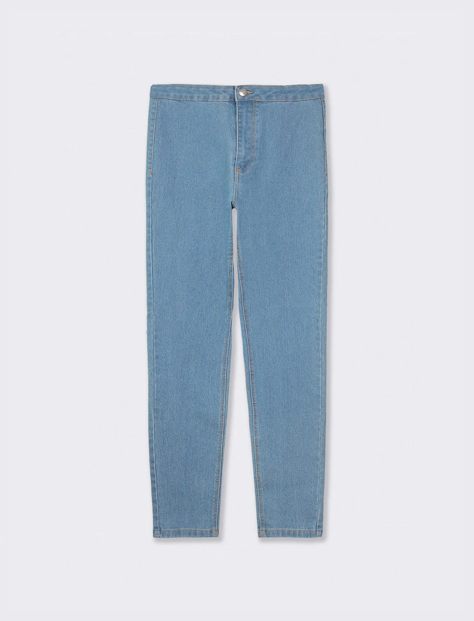 Donna Piazza Italia Jeans<Jeggings skinny vita alta in tessuto elasticizzato e tasche sul retro - Denim
