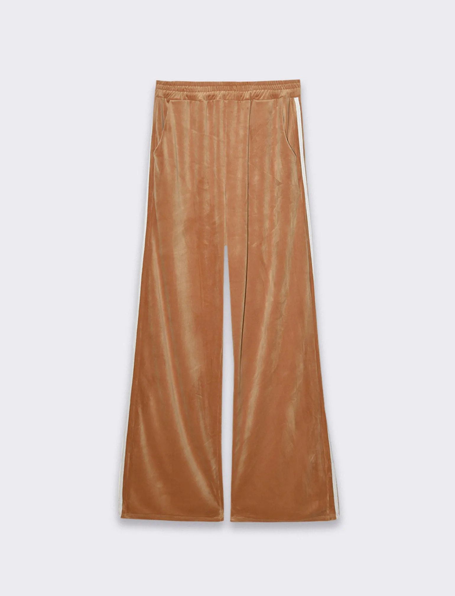 Donna Piazza Italia Pantaloni<Jogger basico con elastico in vita e tasche a taglio sui fianchi - Cammello