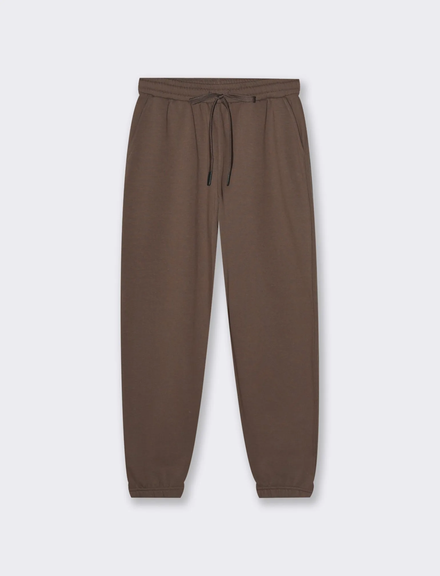 Donna Piazza Italia Donna | Pantaloni<Jogger con elastico in vita arricciato e laccetto - Cacao