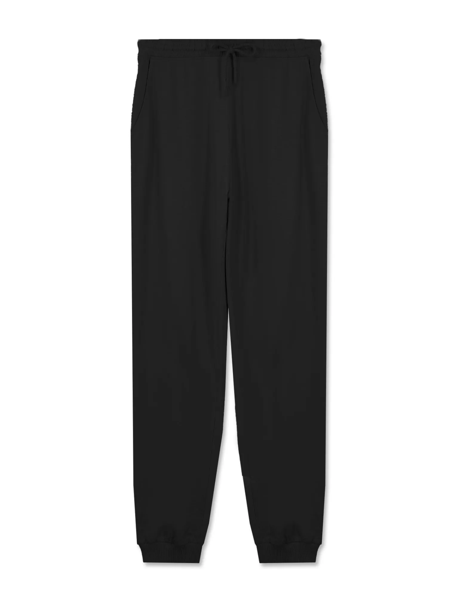 Donna Piazza Italia Donna | Pantaloni<Jogger in cotone, con coulisse, fondo in tessuto elastico a costina -