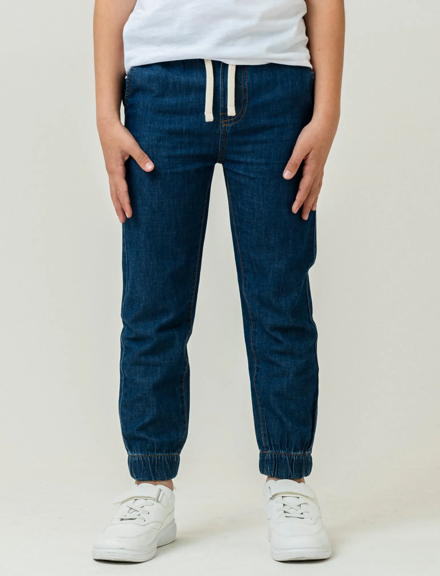 Bambino Piazza Italia Bambino<Jogger in denim con elastico fondo gamba - Denim
