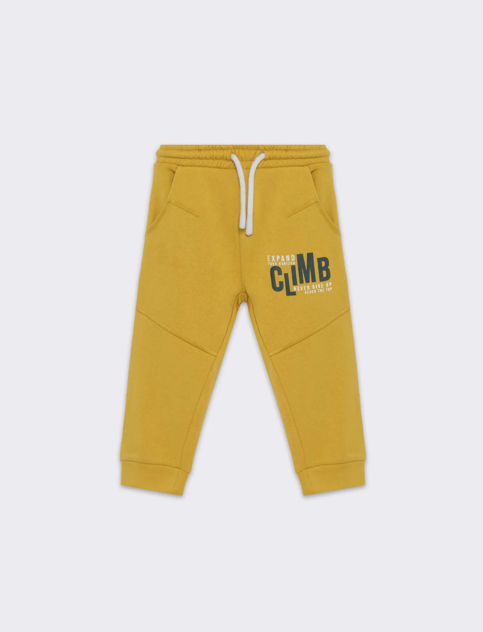 Piazza Italia Neonato | Pantaloni<Jogger in felpa garzataÂ con mini stampe - Ocra