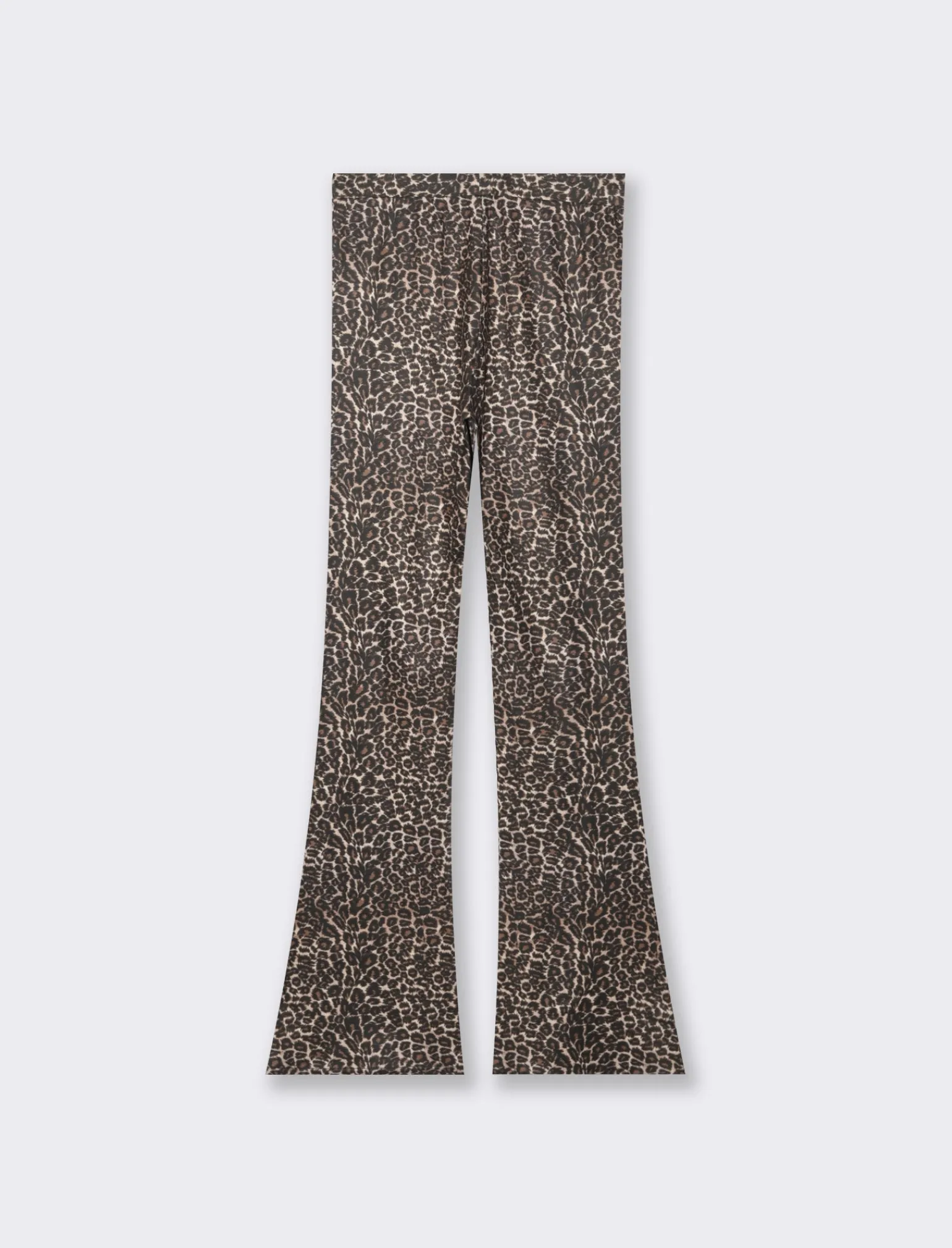 Donna Piazza Italia Donna | Pantaloni<Legging fantasia in punto milano modello flare con zip sul fianco - var 1