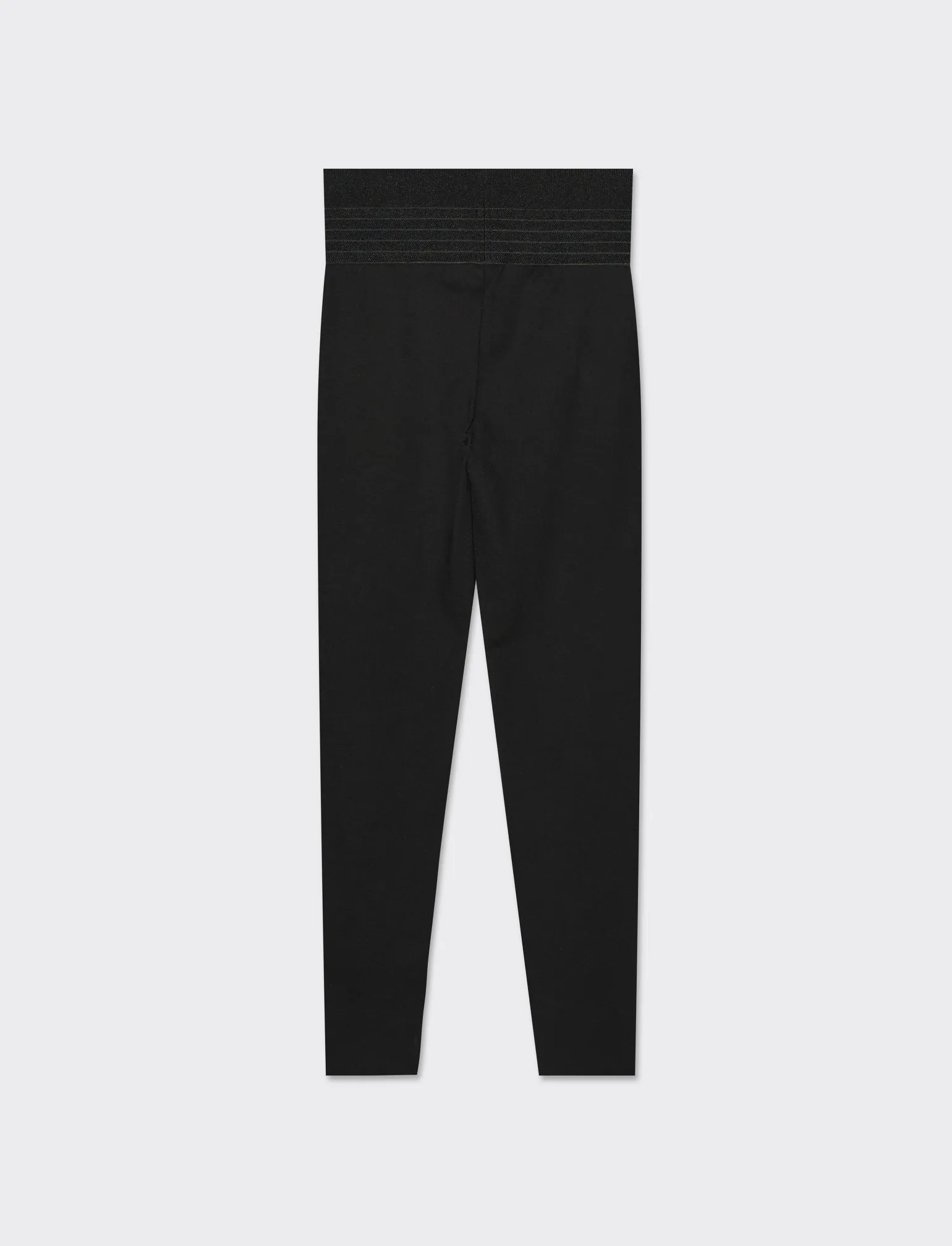 Donna Piazza Italia Donna | Pantaloni<Leggings a vita in punto milano con elastico lavorato -
