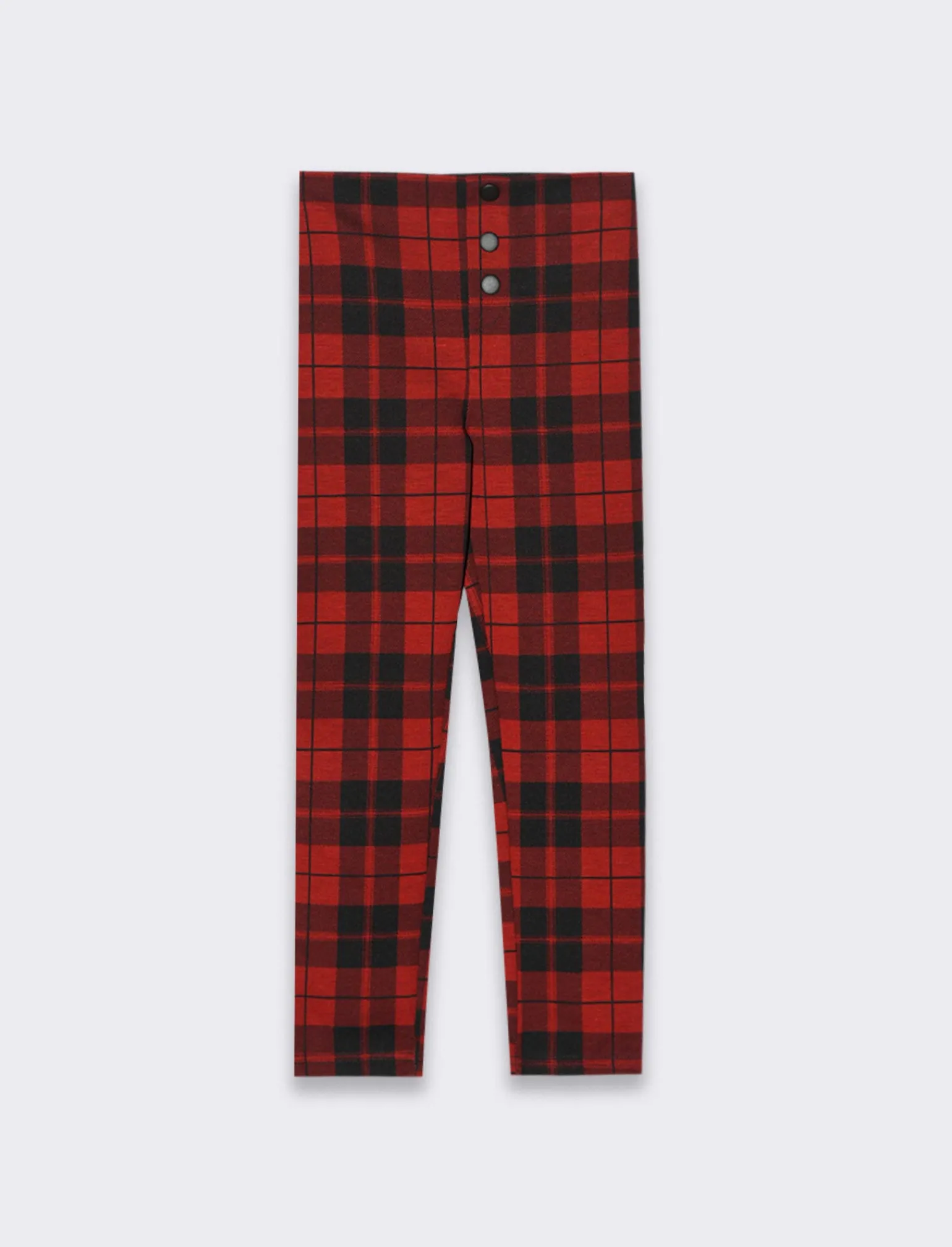 Piazza Italia Bambina | Leggings E Jogger<Leggings in punto milano elastico stampato da bambina con fantasia a quadri - Fantasia