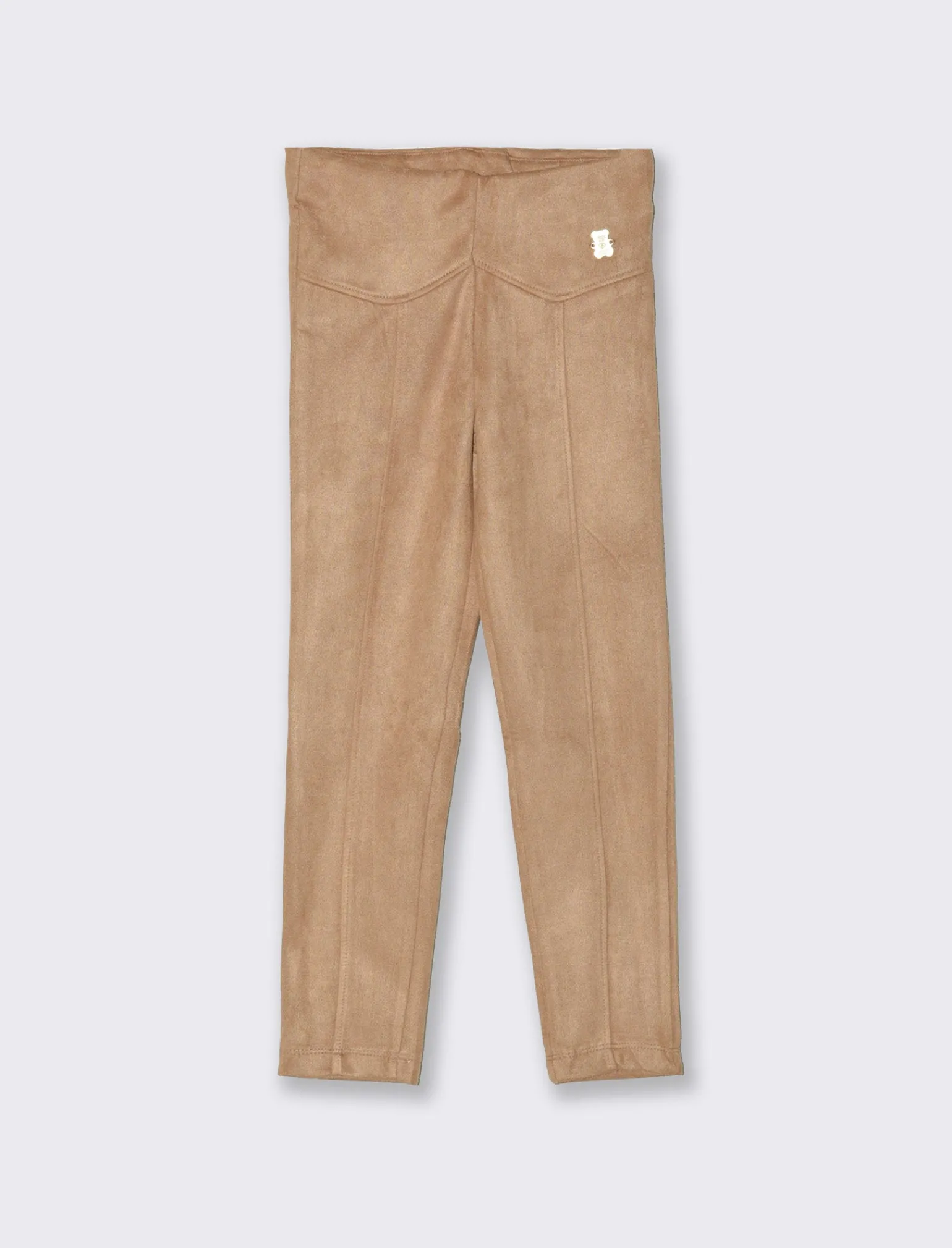 Piazza Italia Bambina | Pantaloni<Leggings scamosciato da bambina - Cuoio