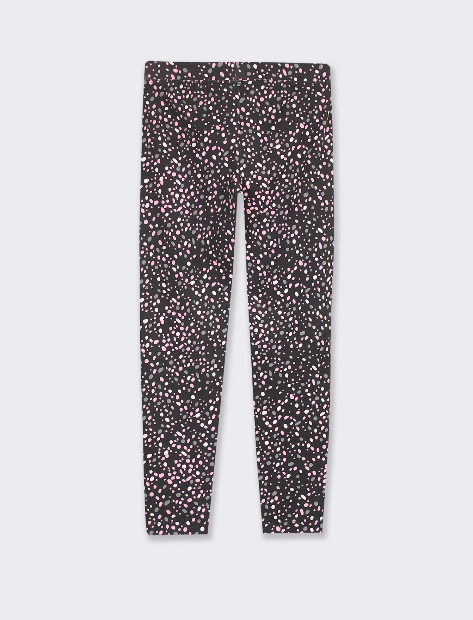 Piazza Italia Bambina | Leggings E Jogger<Leggings stampato in cotone elasticizzato da bambina, vestibilità slim - piombo