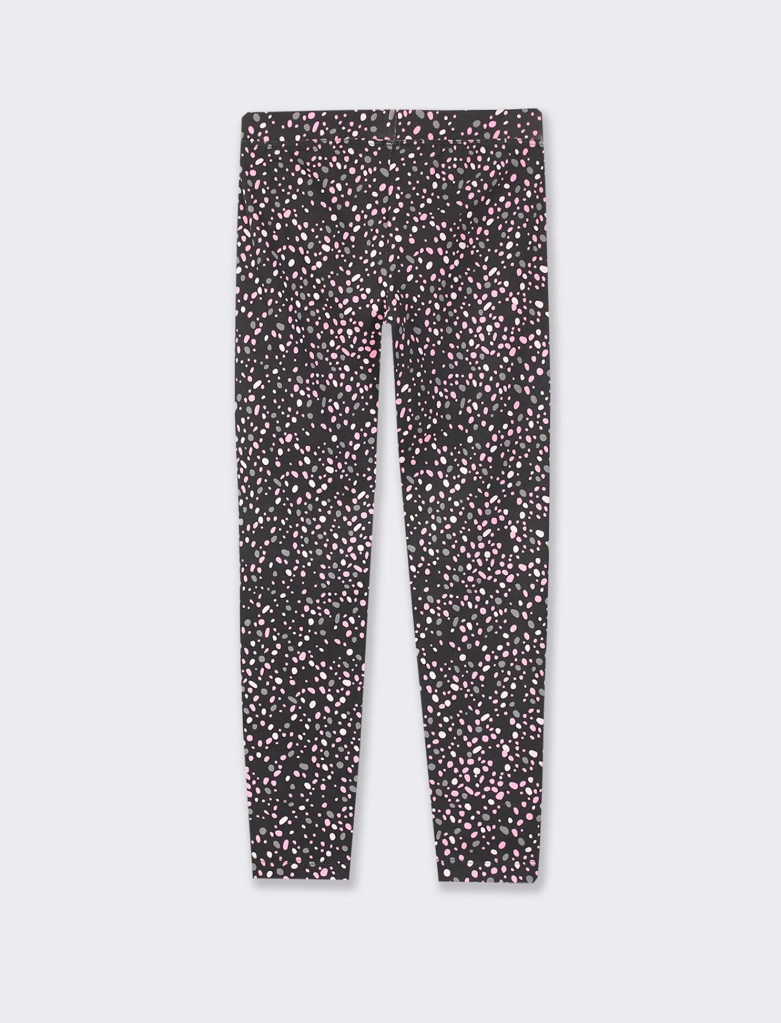 Piazza Italia Bambina | Leggings E Jogger<Leggings stampato in cotone elasticizzato da bambina, vestibilità slim - piombo