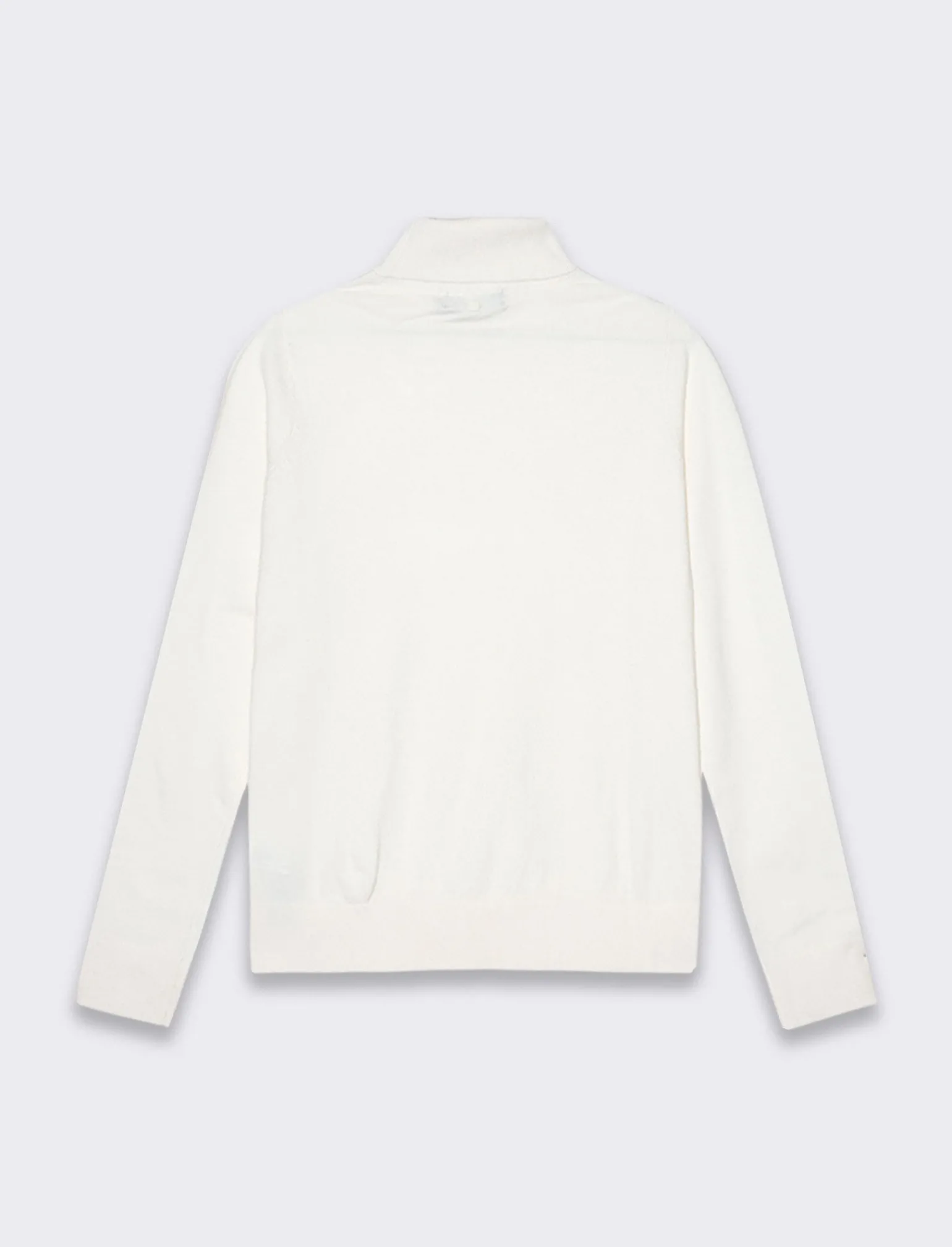 Donna Piazza Italia Donna | Maglieria<Maglia a collo alto basica in maglia fine vestibilità comfort - Avorio
