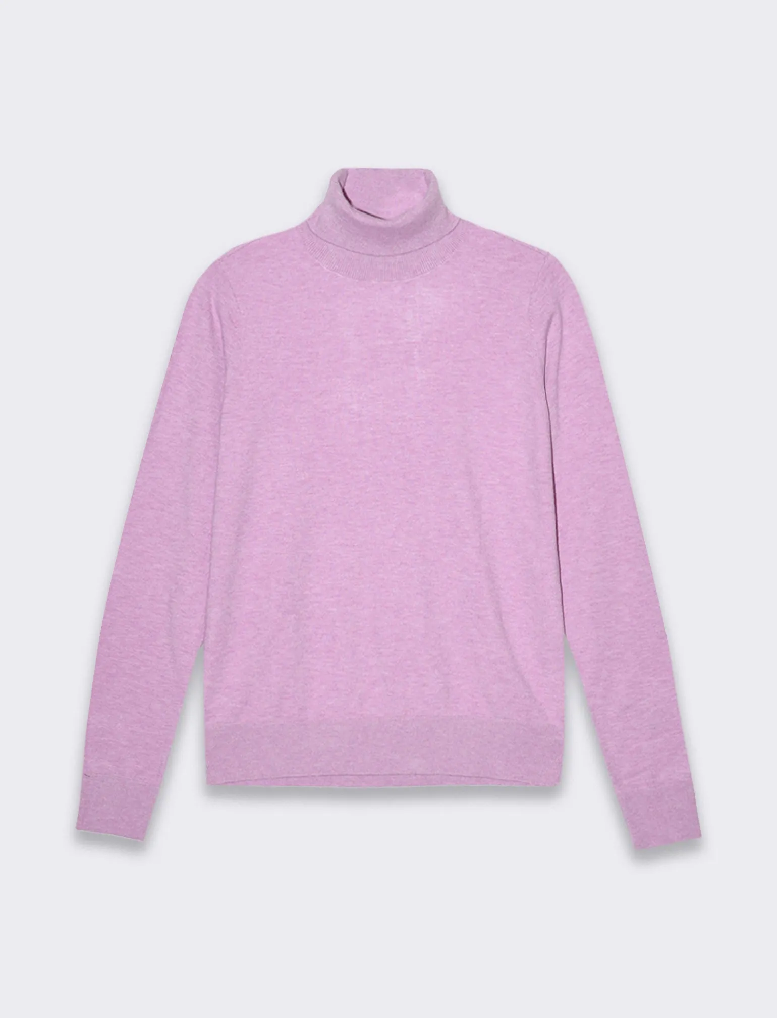 Donna Piazza Italia Donna | Maglieria<Maglia a collo alto basica in maglia fine vestibilità comfort - BEGONIA