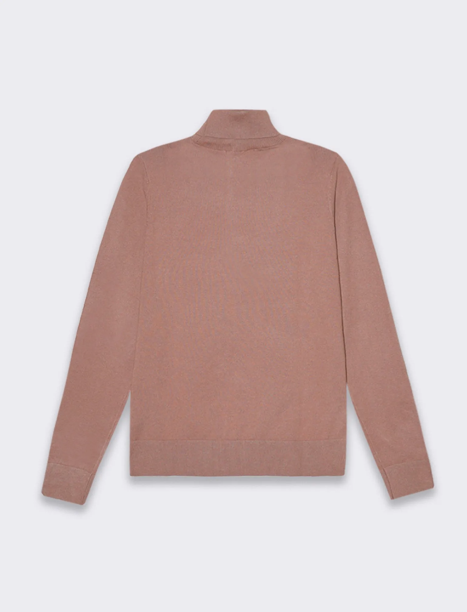 Donna Piazza Italia Donna | Maglieria<Maglia a collo alto basica in maglia fine vestibilità comfort - castoro