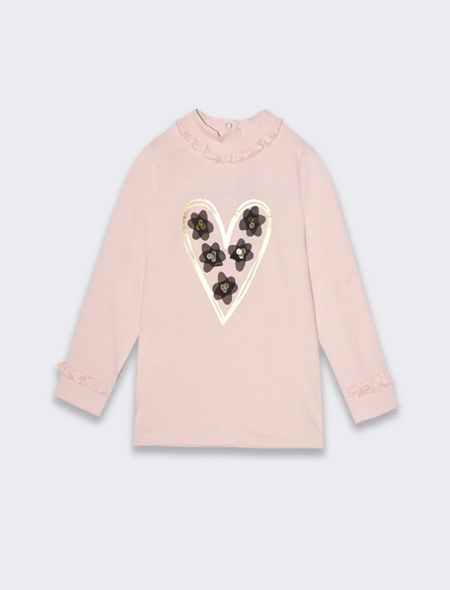 Piazza Italia Neonata<Maglia a collo alto con stampa Mylar -