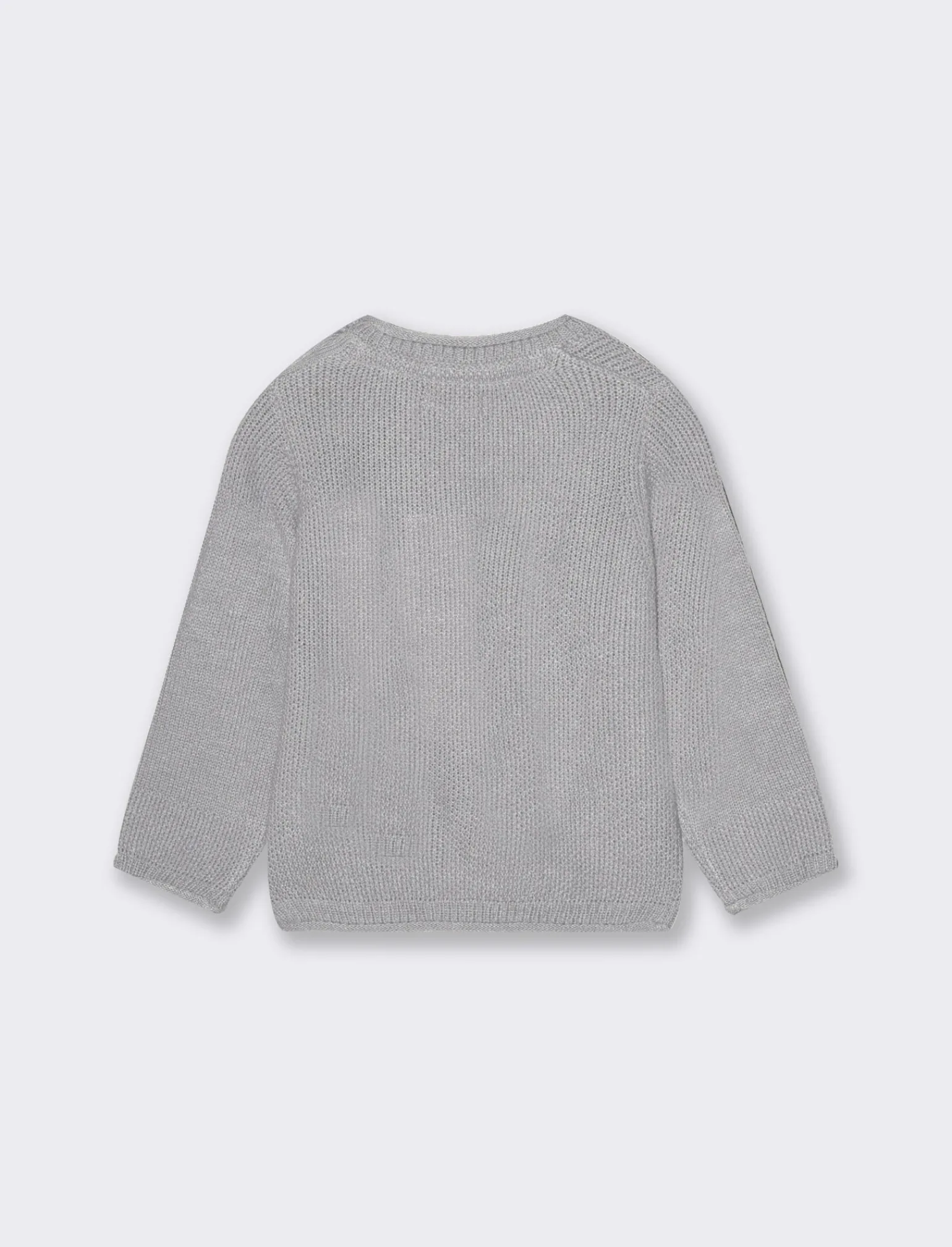 Piazza Italia Neonato | Maglieria<Maglia basica con bottoncini con lavorazione a righe - Grigio mel.