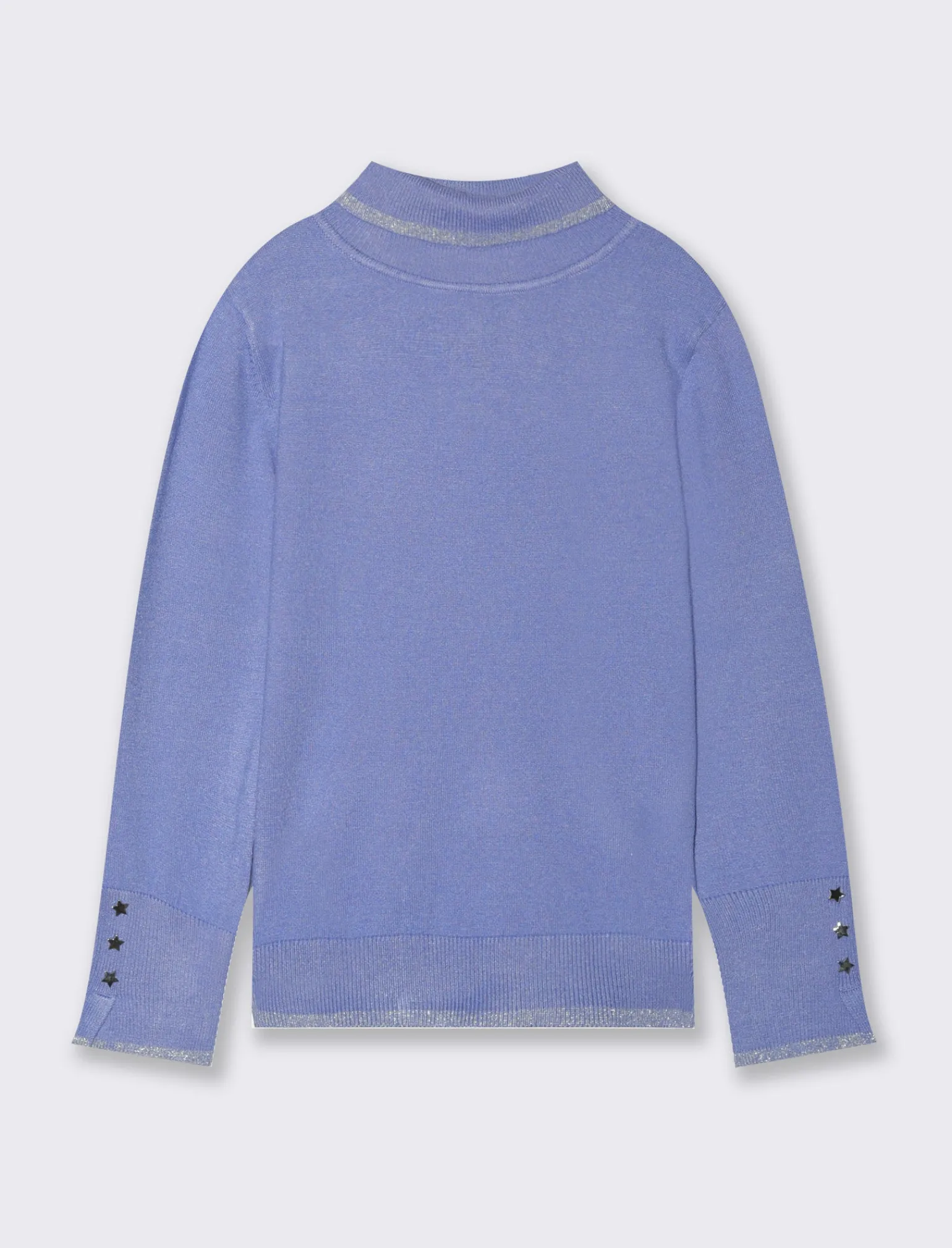 Piazza Italia Bambina | Maglieria<Maglia collo alto con bordini in filo metallizzato -