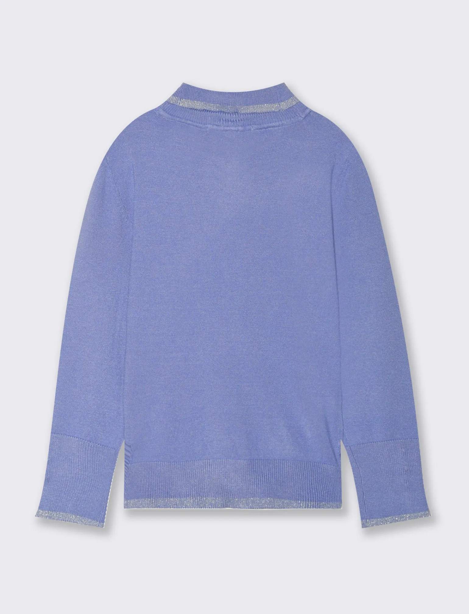 Piazza Italia Bambina | Maglieria<Maglia collo alto con bordini in filo metallizzato -