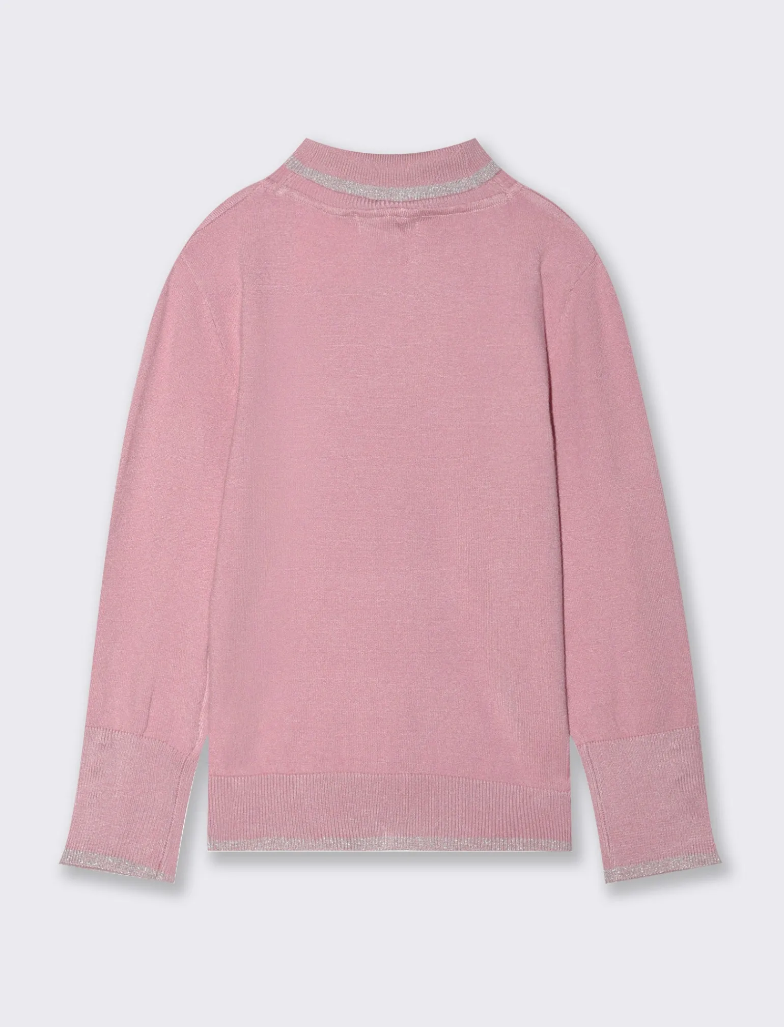 Piazza Italia Bambina | Maglieria<Maglia collo alto con bordini in filo metallizzato -