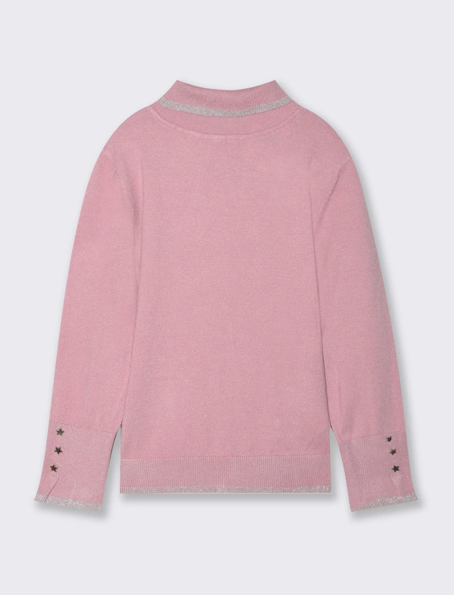 Piazza Italia Bambina | Maglieria<Maglia collo alto con bordini in filo metallizzato -