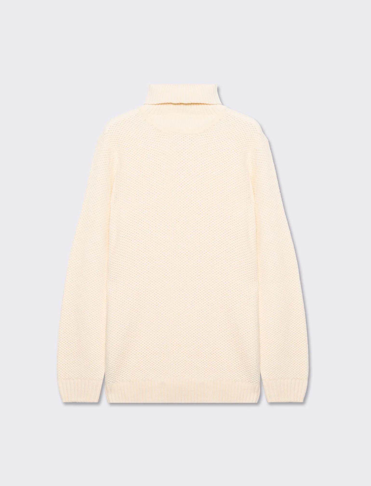 Uomo Piazza Italia Maglieria<Maglia collo alto lavorazione jacquard regular fit - ecru