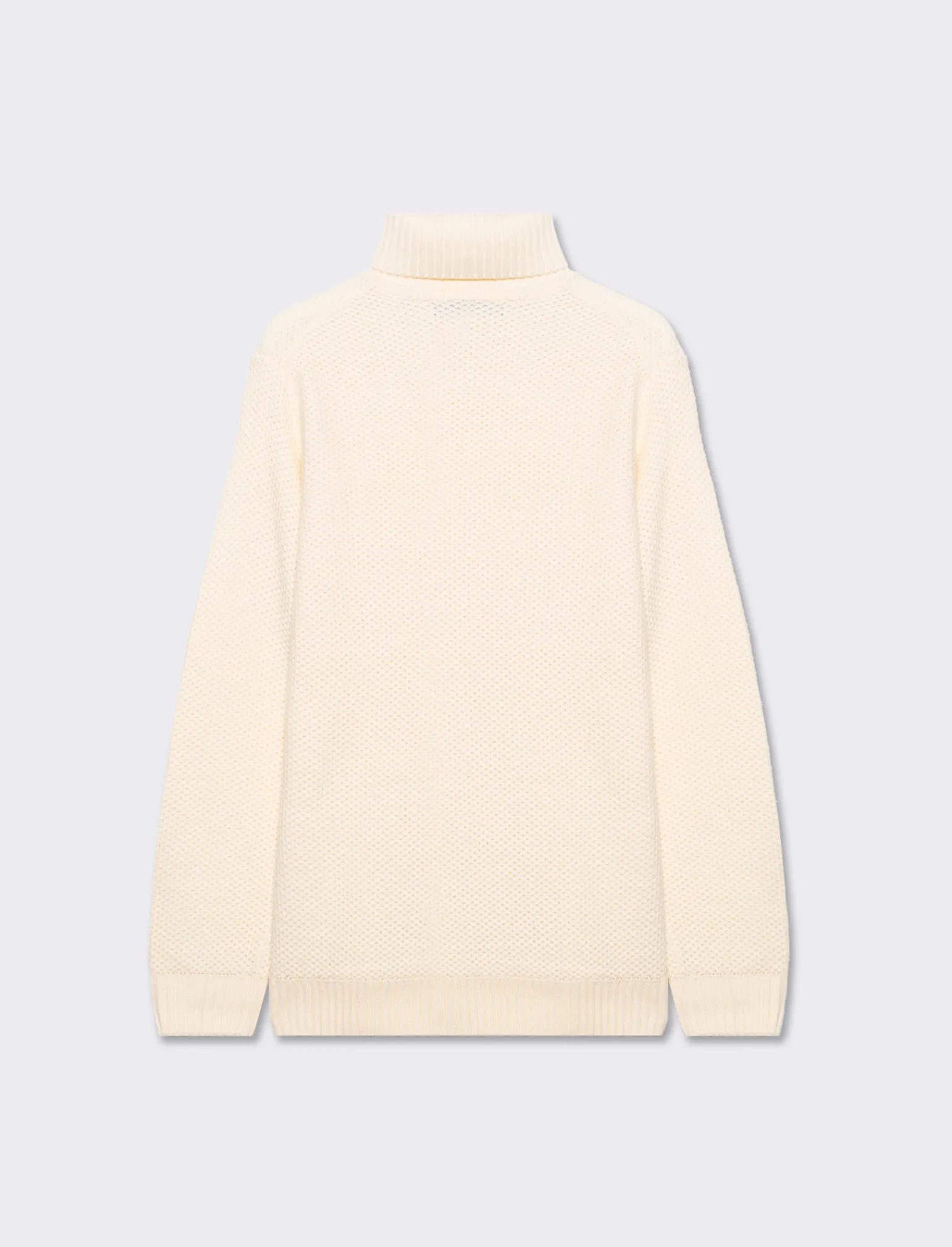 Uomo Piazza Italia Maglieria<Maglia collo alto lavorazione jacquard regular fit - ecru