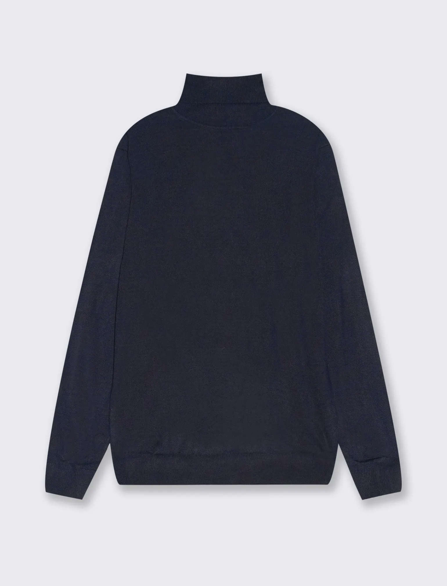 Uomo Piazza Italia Maglieria<Maglia collo alto regular fit con costina al collo, ai polsi e al fondo - Blu