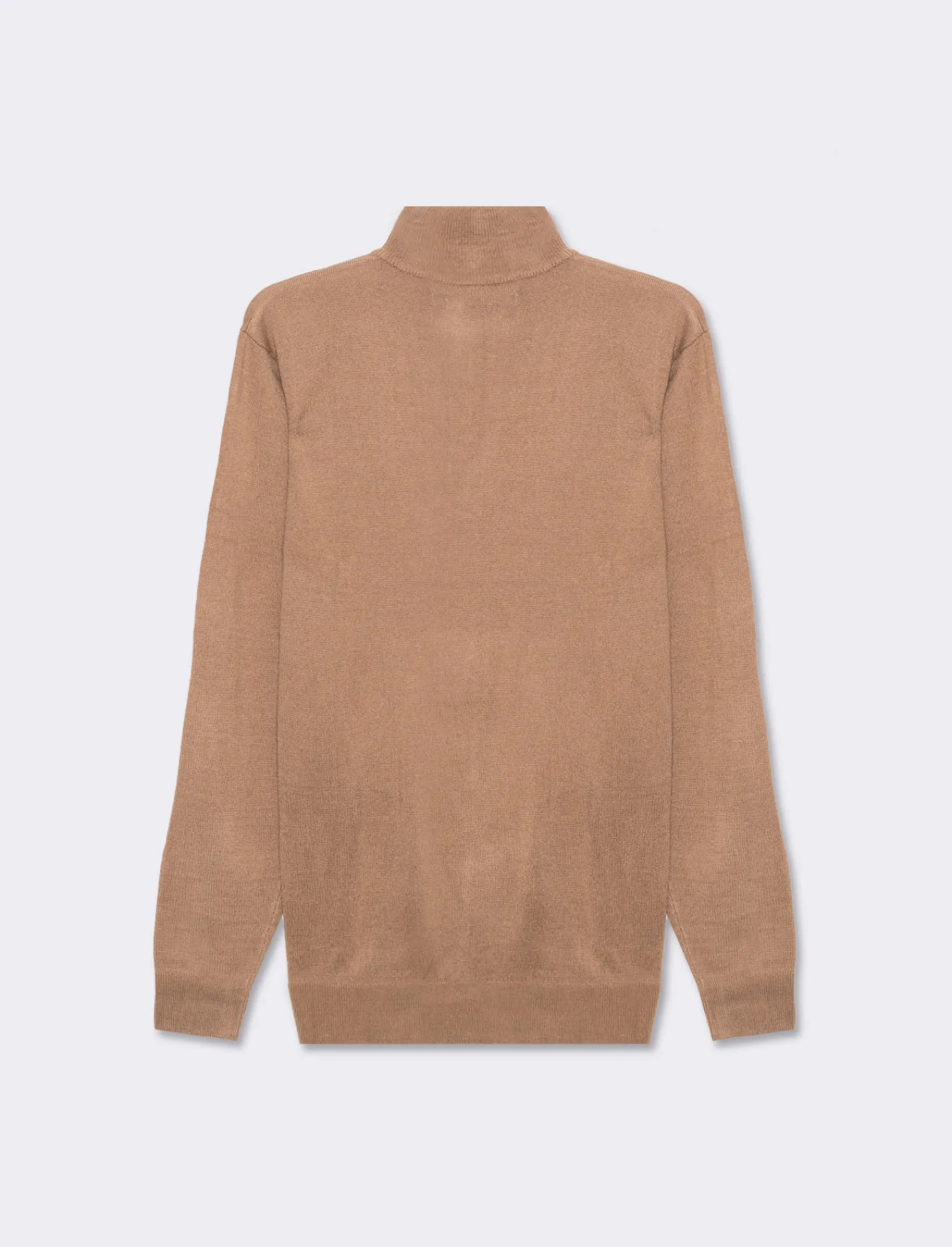 Uomo Piazza Italia Maglieria<Maglia collo alto zip basic regular fit - tortora