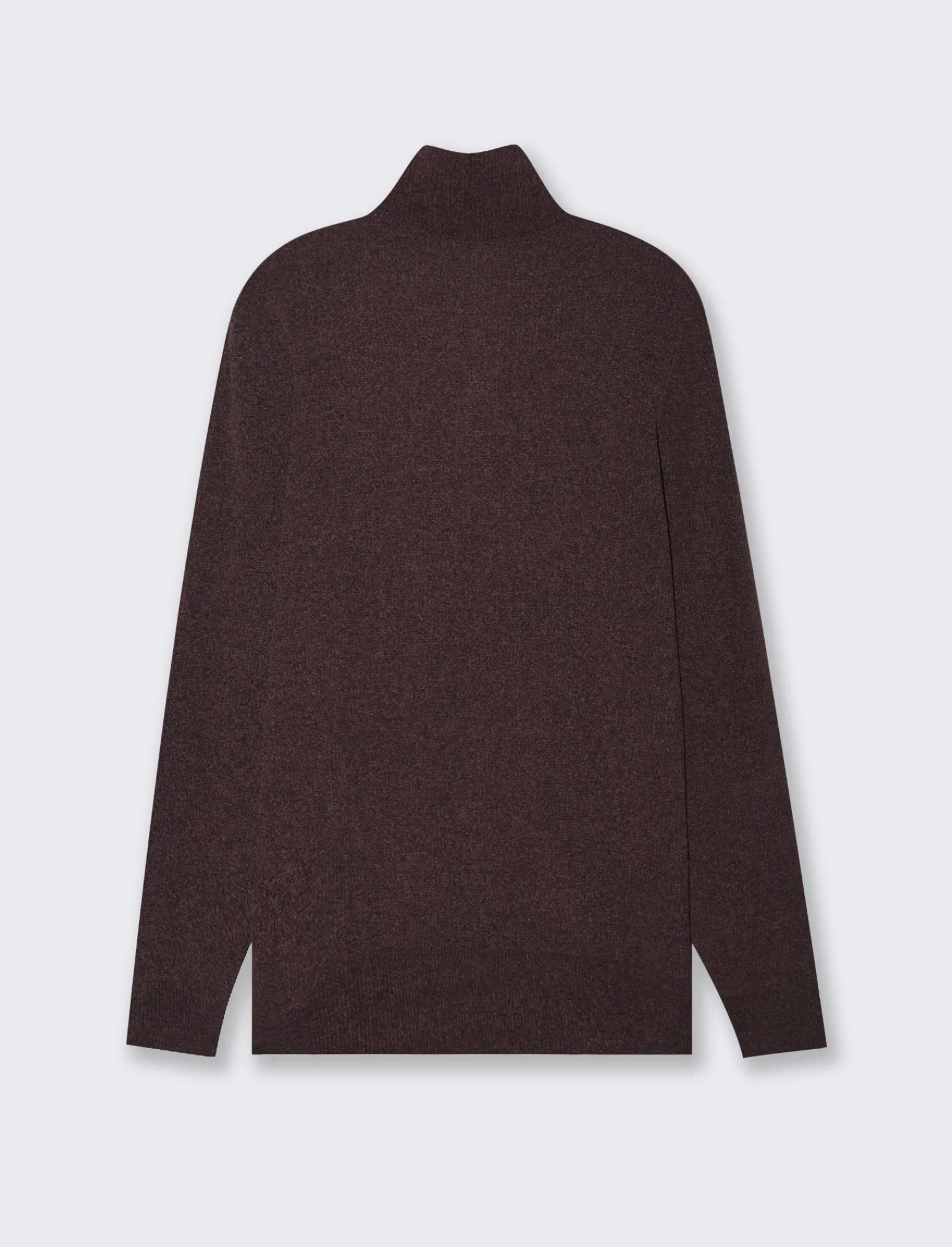 Uomo Piazza Italia Maglieria<Maglia collo alto zip in ciniglia a coste regular fit - Bordeaux