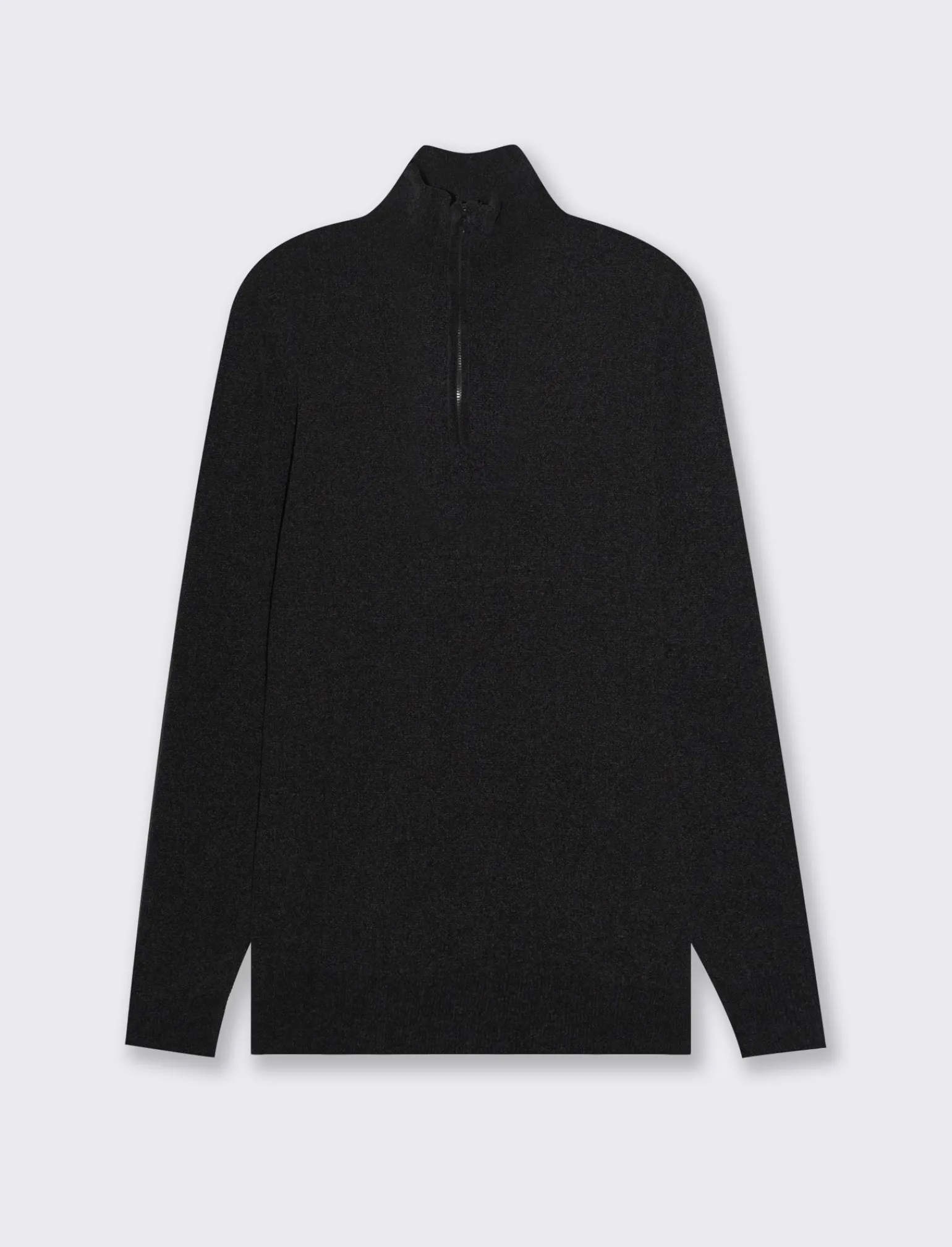 Uomo Piazza Italia Maglieria<Maglia collo alto zip in ciniglia a coste regular fit -