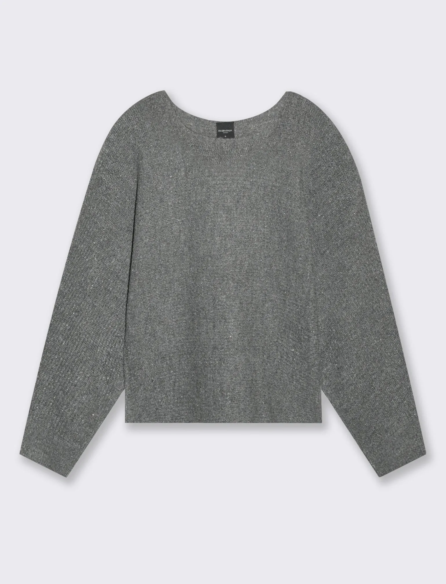 Donna Piazza Italia Donna | Maglieria<Maglia con filo effetto metallizzato paricollo e manica a pipistrello - mel.