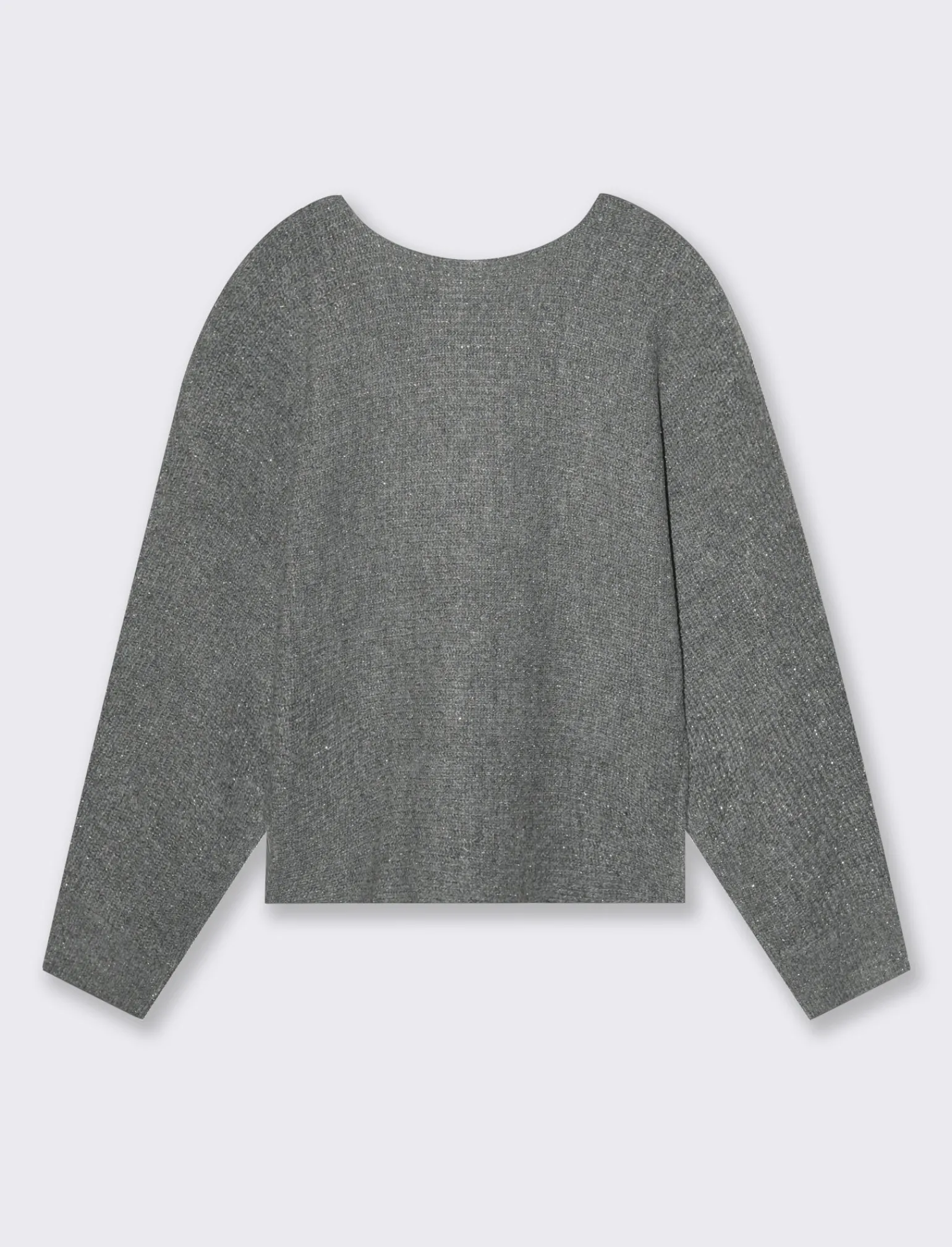 Donna Piazza Italia Donna | Maglieria<Maglia con filo effetto metallizzato paricollo e manica a pipistrello - mel.