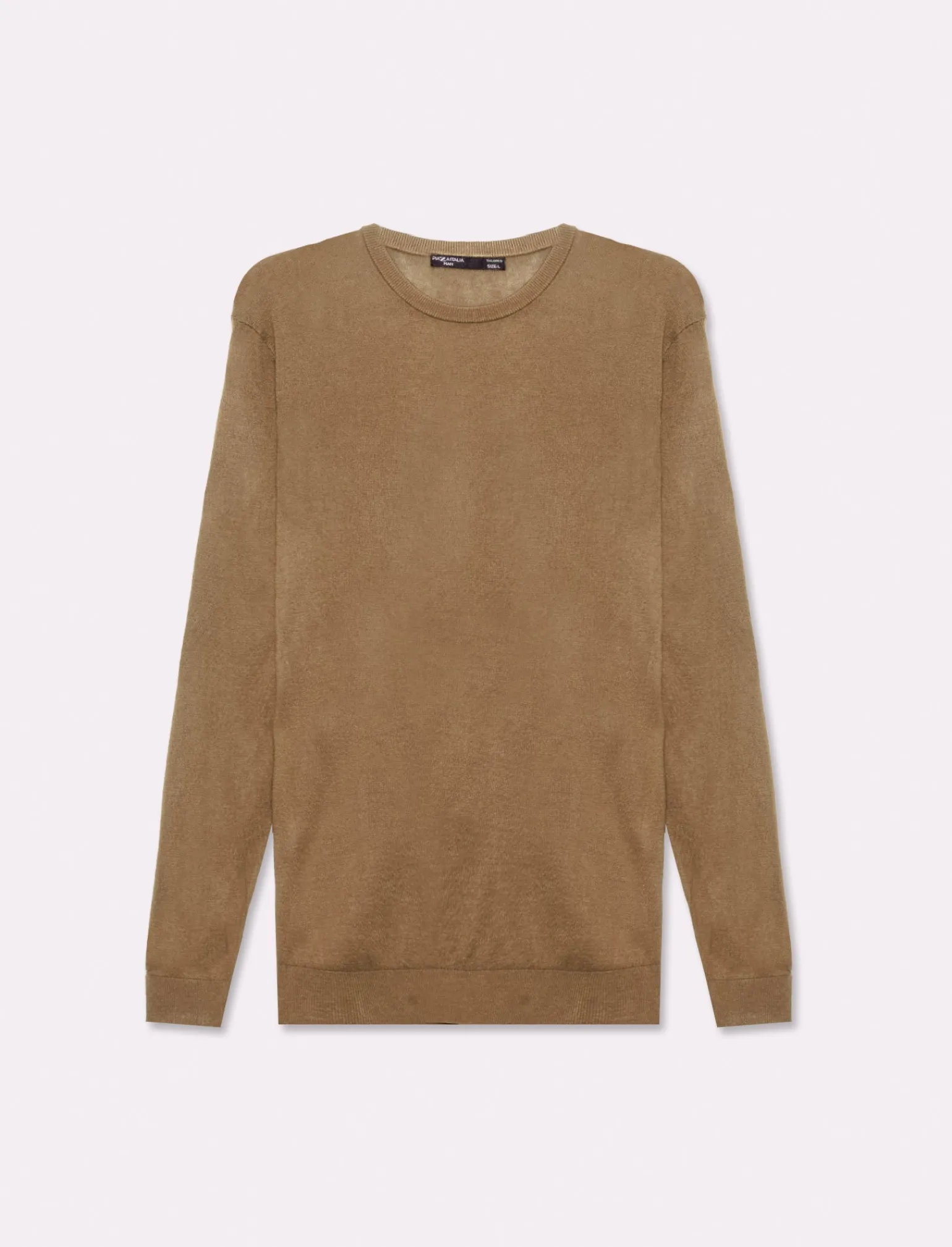 Uomo Piazza Italia Maglieria<Maglia girocollo basic regular fit - fango