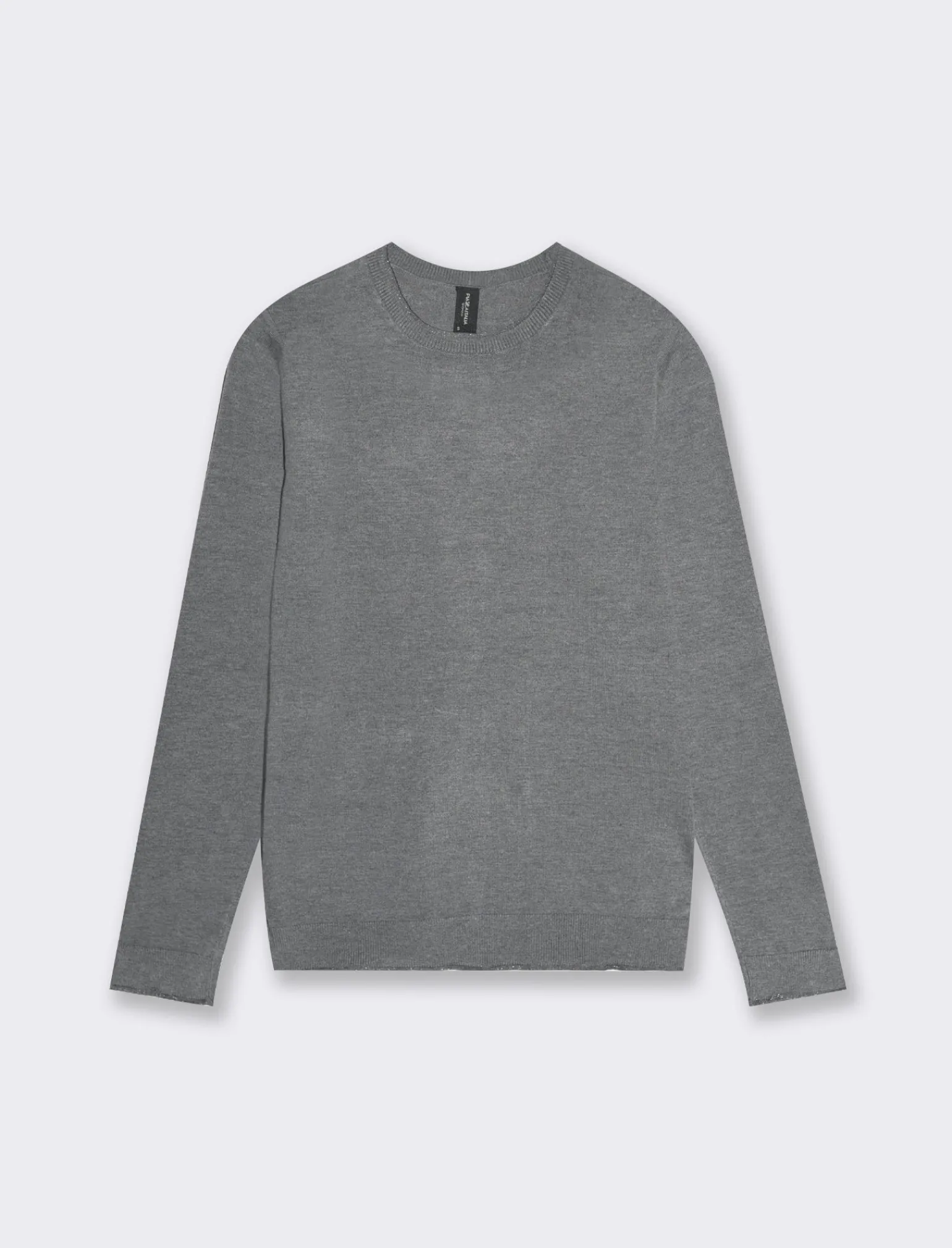 Donna Piazza Italia Donna | Maglieria<Maglia girocollo con vestibilità comfort e dettagli lurex - Antracite melange