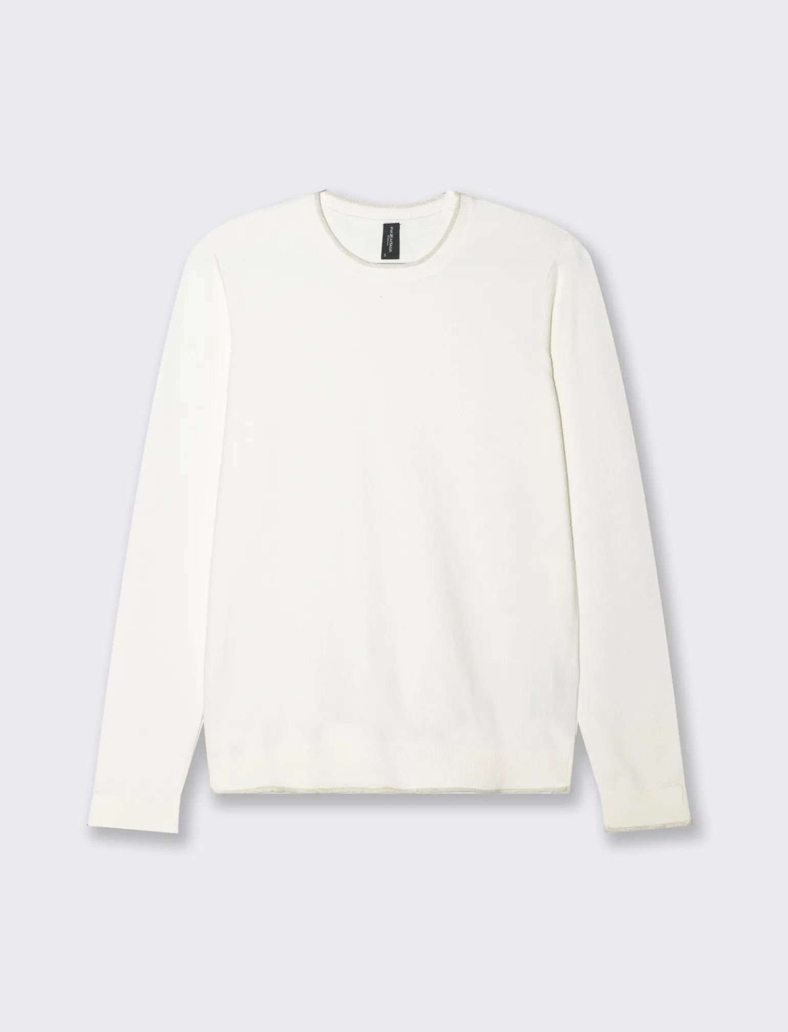 Donna Piazza Italia Donna | Maglieria<Maglia girocollo con vestibilità comfort e dettagli lurex - Avorio
