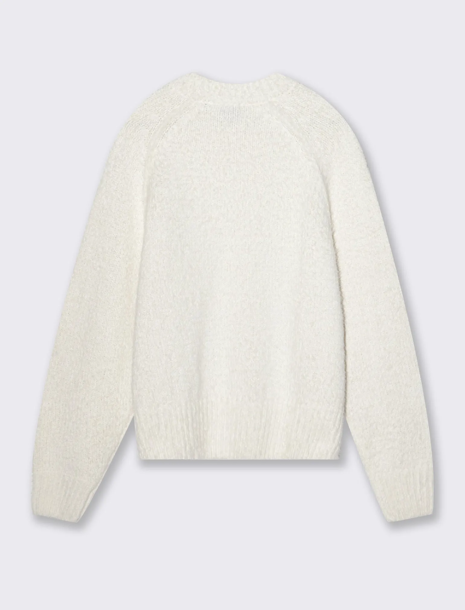 Donna Piazza Italia Donna | Maglieria<Maglia girocollo con manica raglan fondo e polsini a costa elastica - Avorio