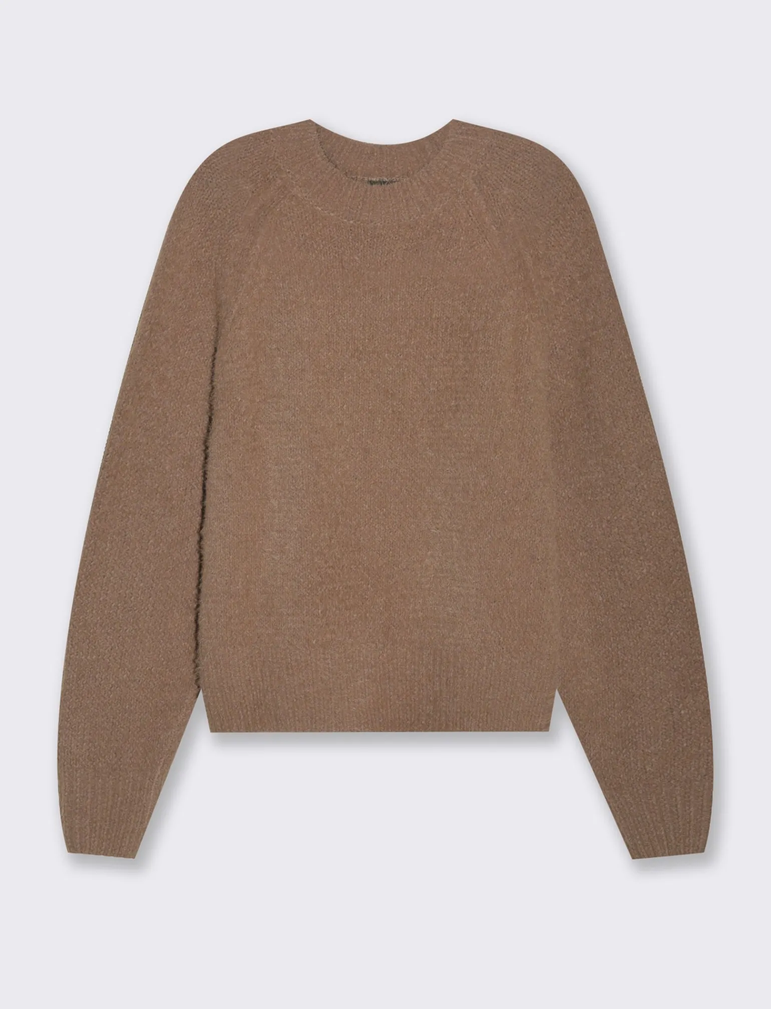 Donna Piazza Italia Donna | Maglieria<Maglia girocollo con manica raglan fondo e polsini a costa elastica - tortora