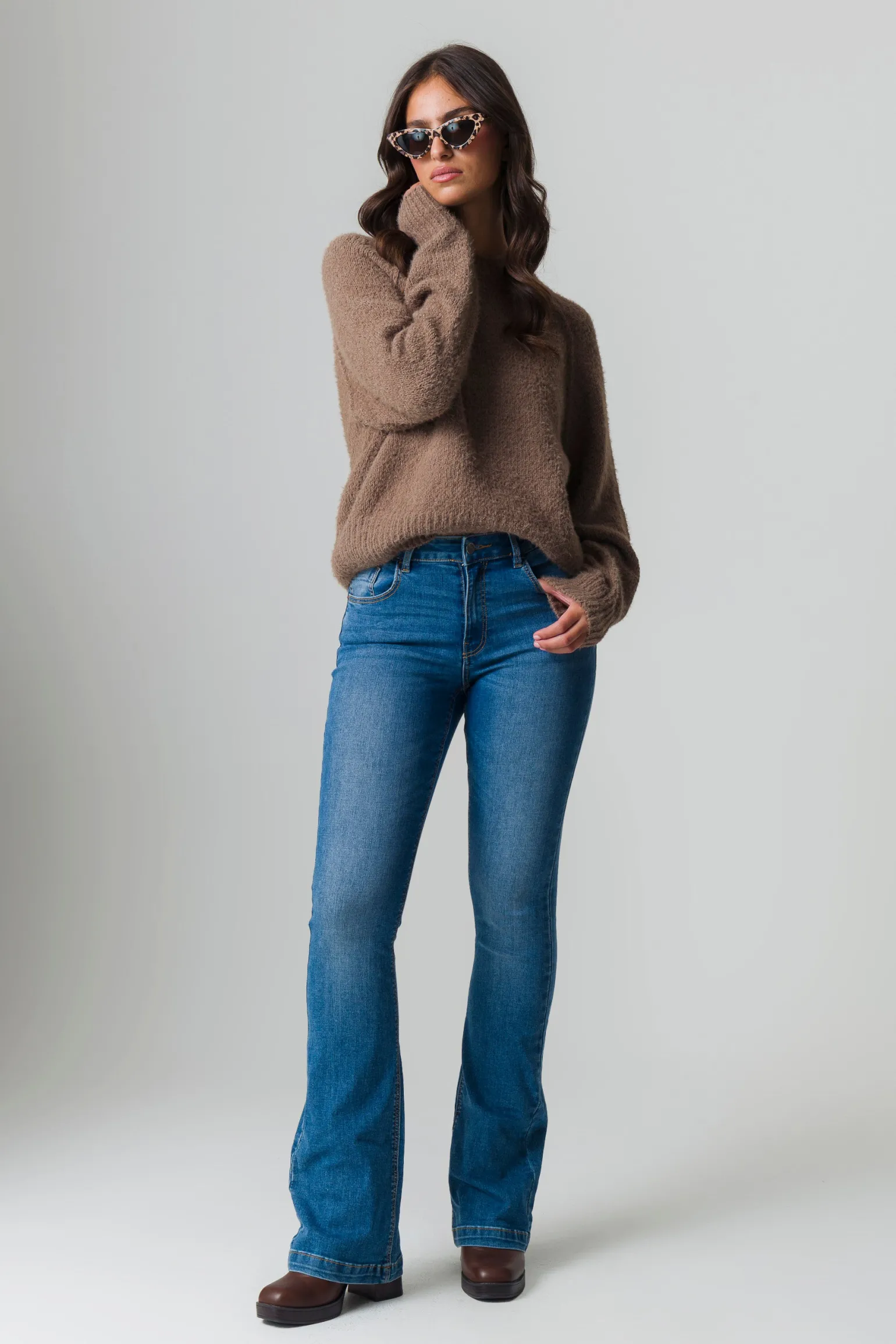 Donna Piazza Italia Donna | Maglieria<Maglia girocollo con manica raglan fondo e polsini a costa elastica - tortora