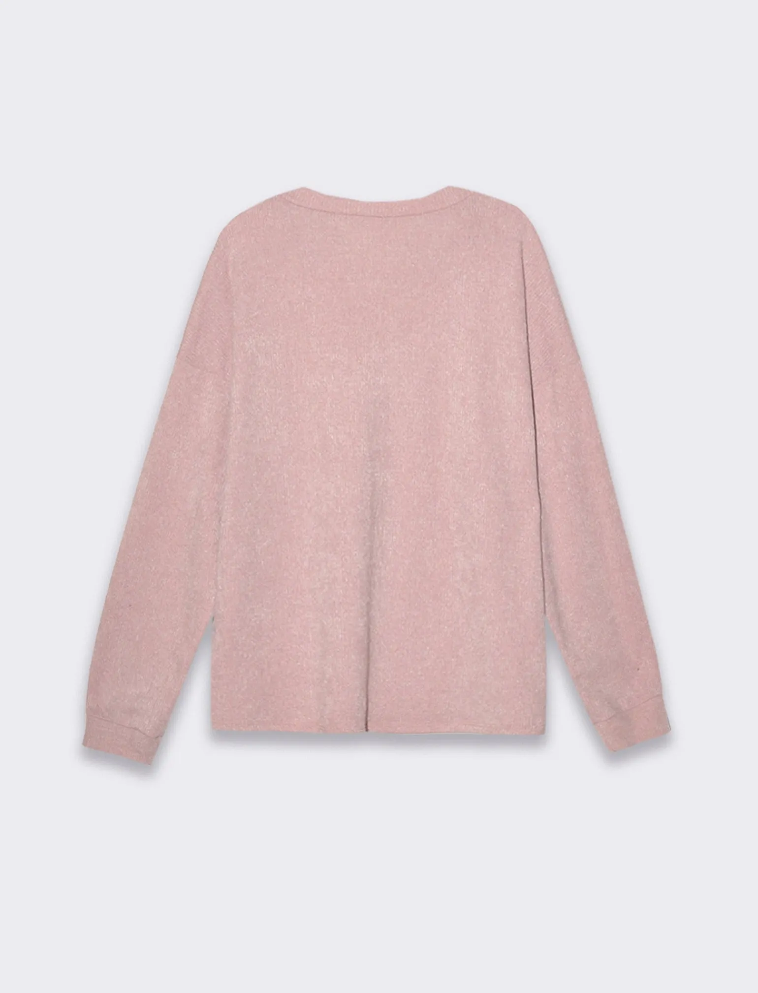Donna Piazza Italia Maglieria<Maglia girocollo con tessuto a coste -
