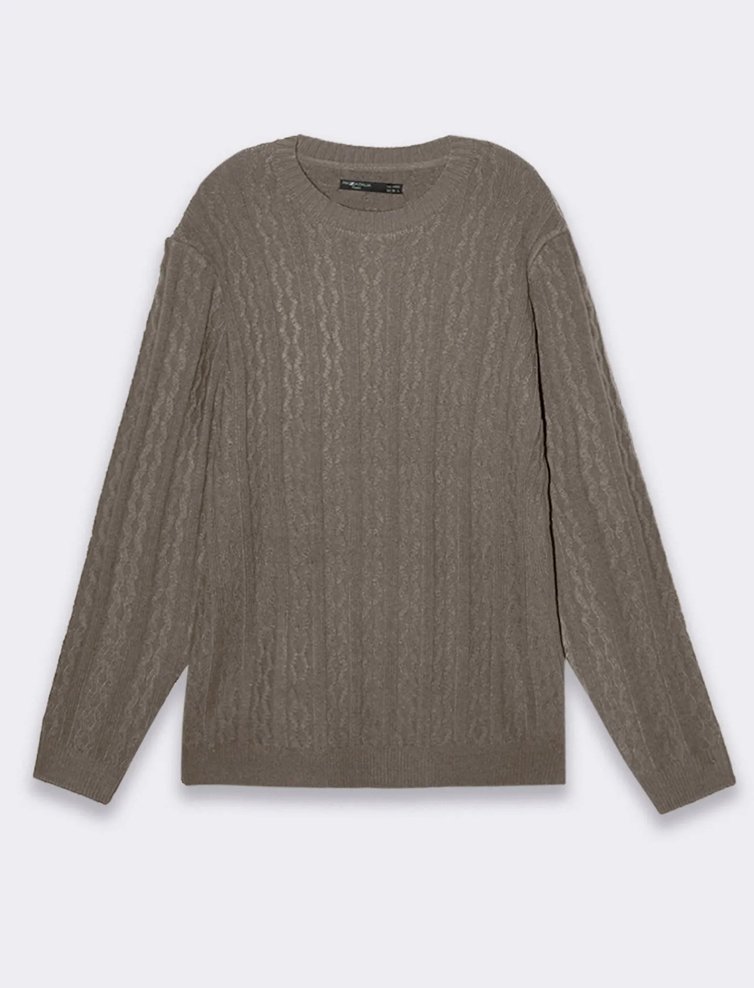 Uomo Piazza Italia Uomo | Maglieria<Maglia girocollo lavorazione jacquard atrecce e coste regular fit - mel.