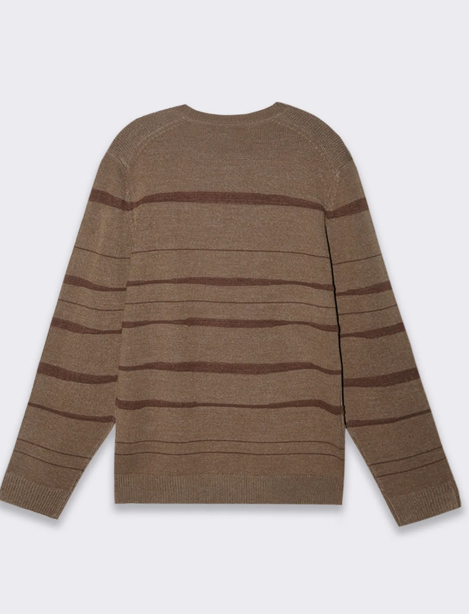 Uomo Piazza Italia Uomo | Maglieria<Maglia girocollo lavorazione jacquard fantasia astratta regular fit - fango