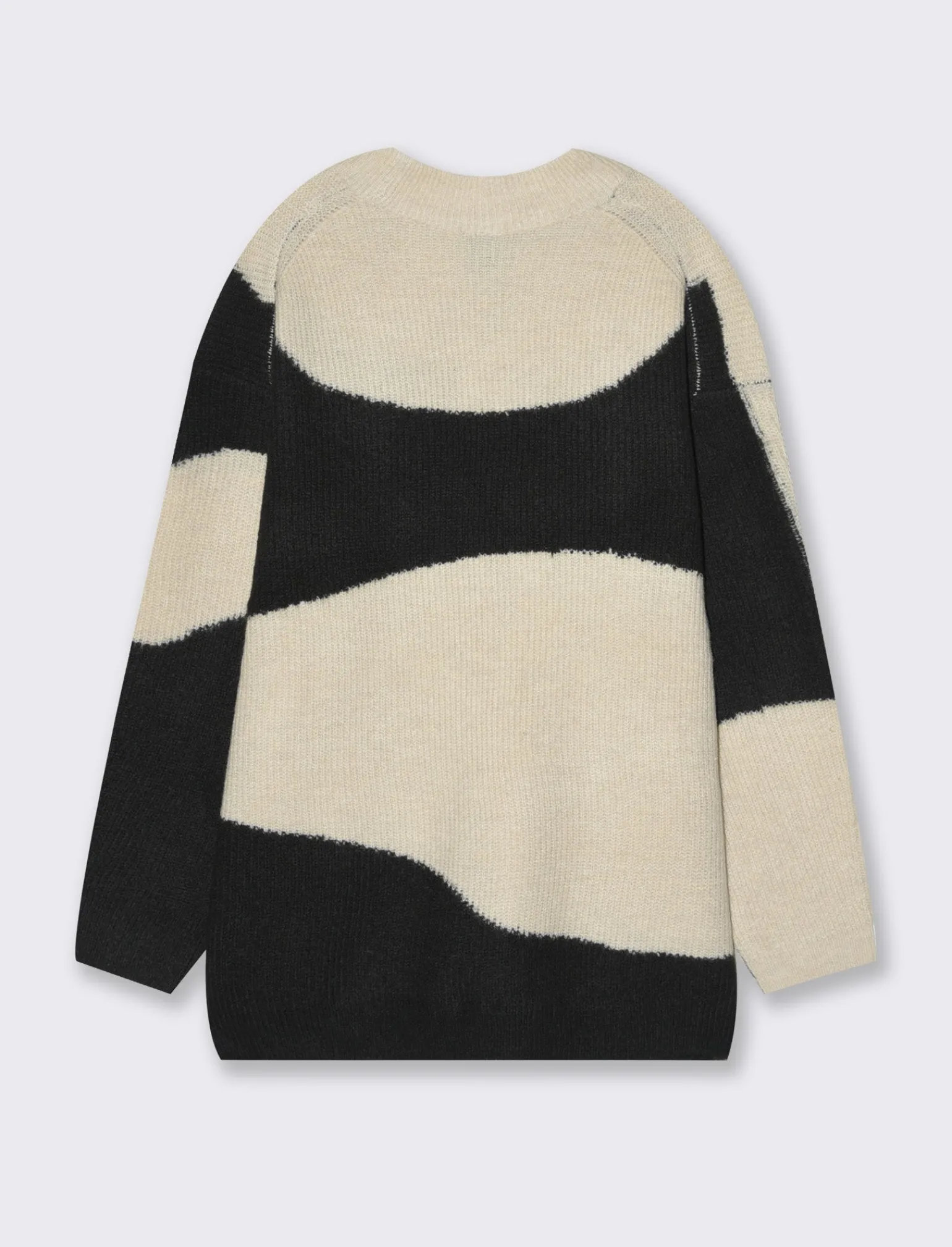 Donna Piazza Italia Donna | Maglieria<Maglia girocollo manica lunga a strisce e vestibilità oversize - var 1