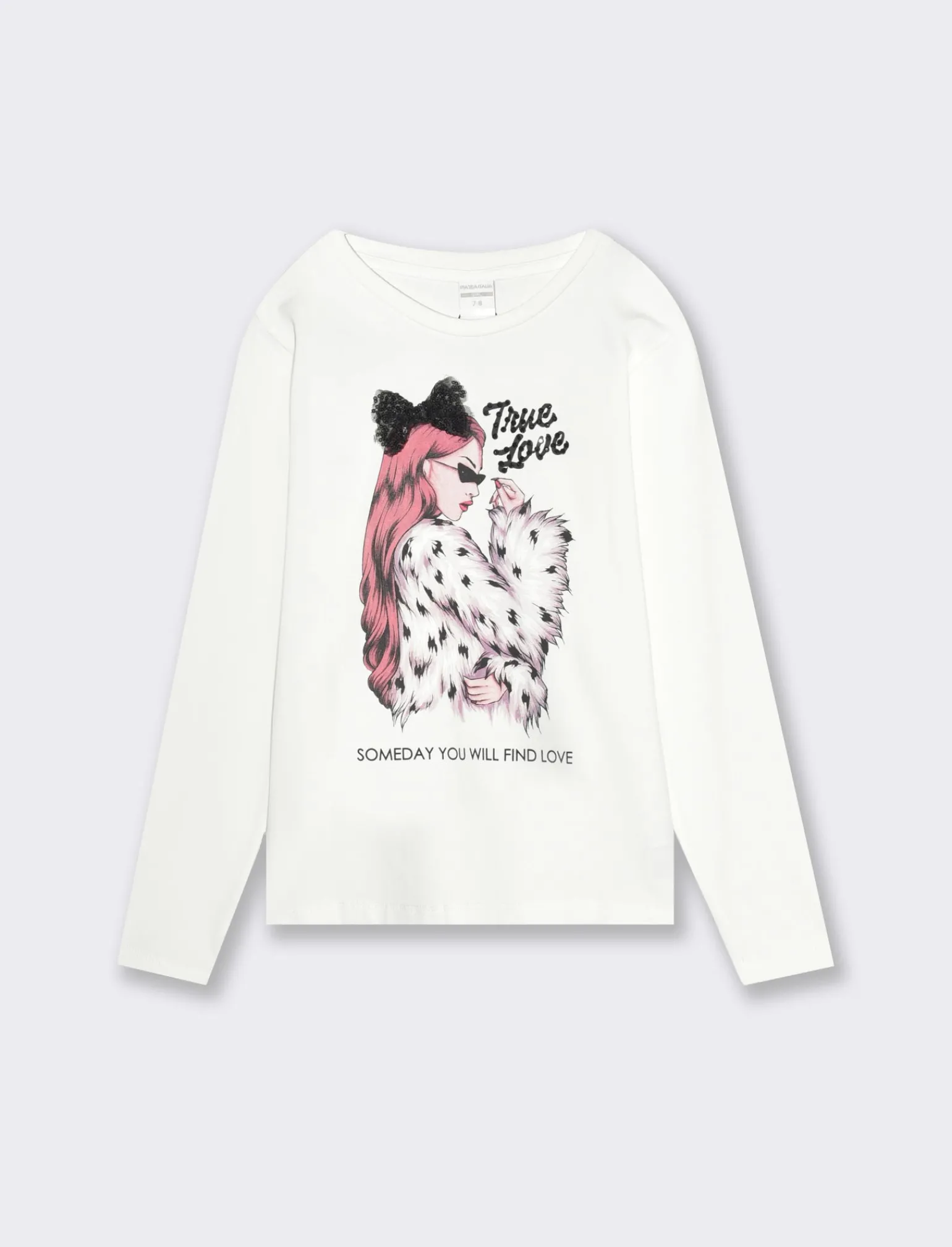 Piazza Italia Bambina | T-Shirt E Top<Maglia in jersey con applicazione e stampa sul davanti. - sporco