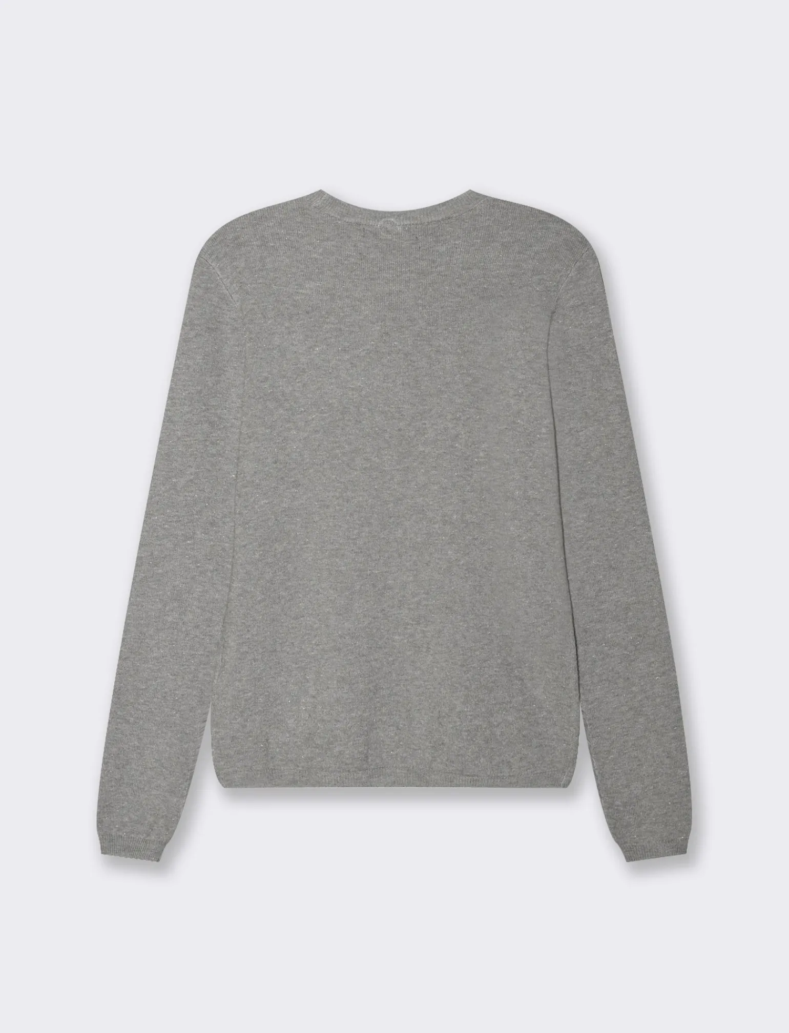 Donna Piazza Italia Donna | Maglieria<Maglia in morbido filato girocollo in jaquard effetto metallizzato - chiaro