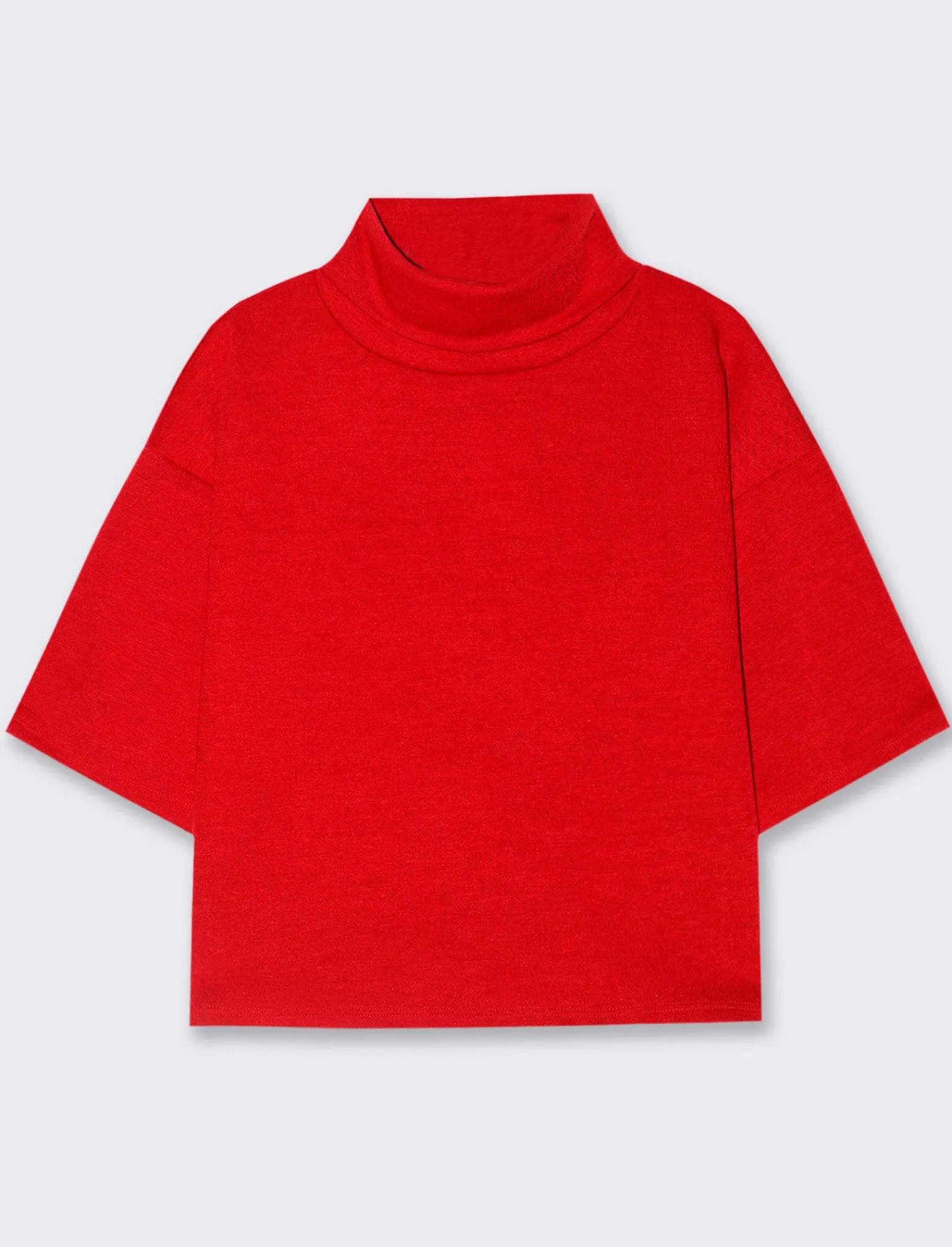 Donna Piazza Italia T-Shirt E Top<Maglia manica a 3/4 con strass - Rosso