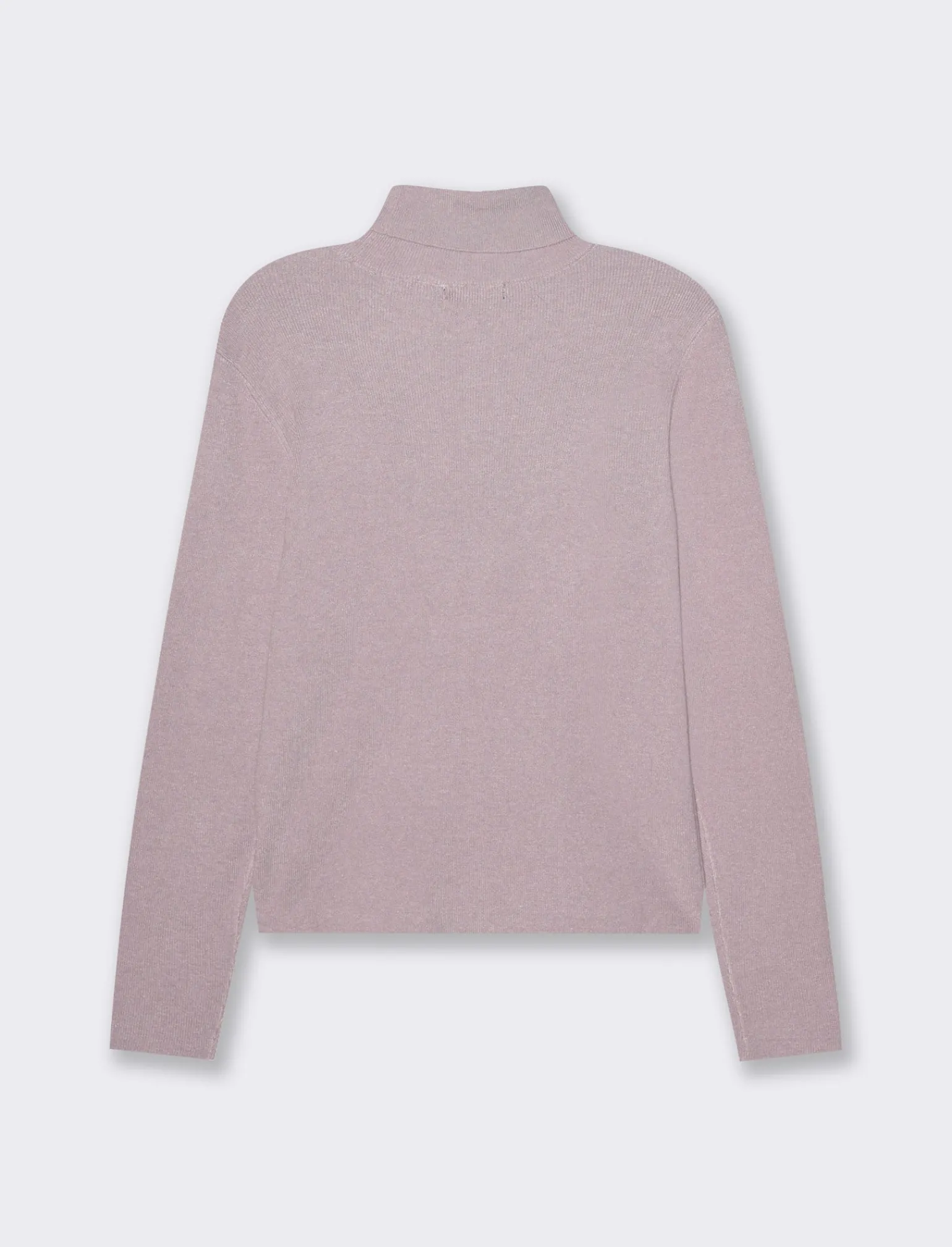 Donna Piazza Italia Donna | Maglieria<Maglia manica lunga con collo alto lavorazione a costina - Viola glicine