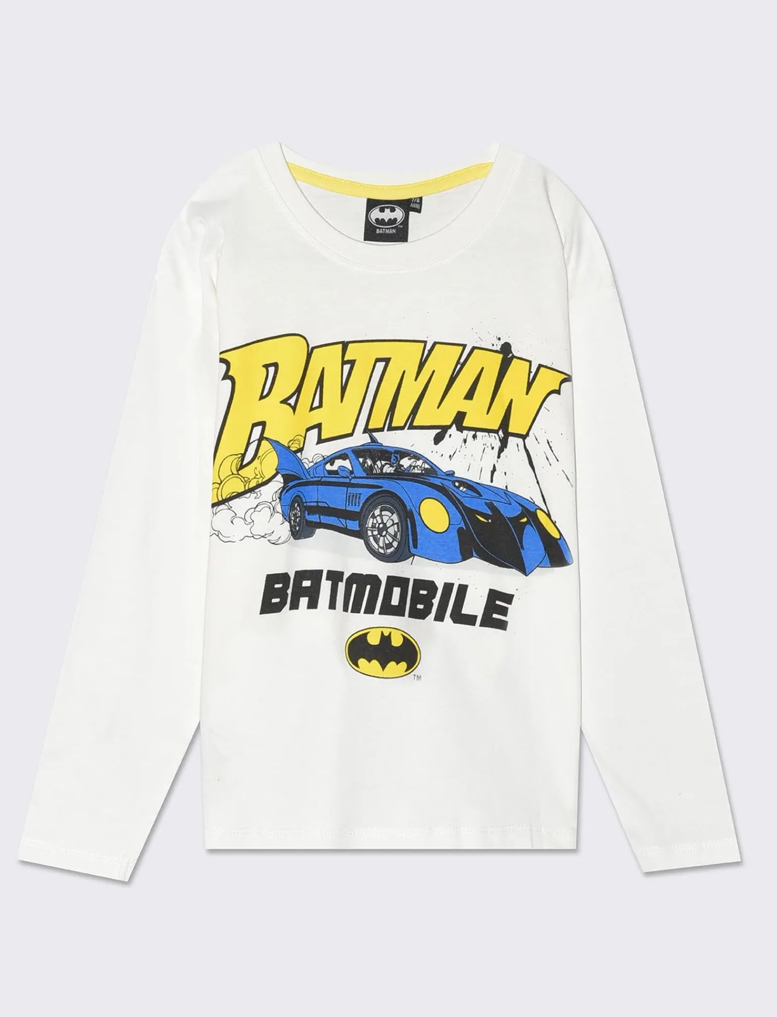 Bambino Piazza Italia Bambino | Maglieria<Maglia manica lunga in jersey con stampe frontali Batman. - Fantasia
