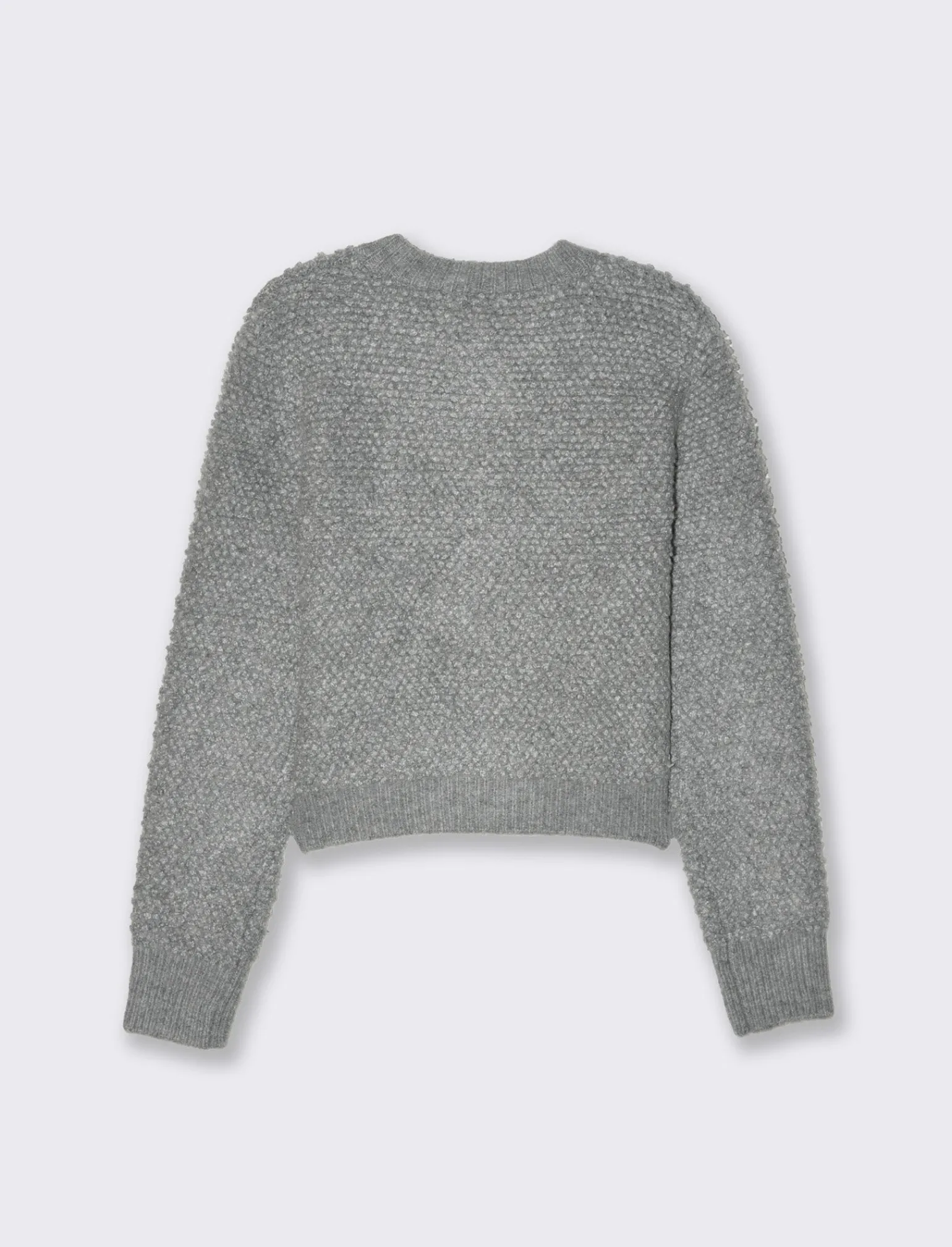 Donna Piazza Italia Donna | Maglieria<Maglia modello cardigan con bottoni tipo divisa tasche finte a filetto - Grigio melange
