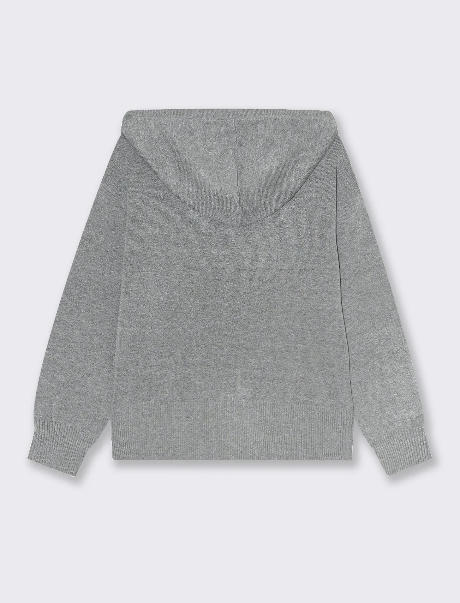 Donna Piazza Italia Donna | Maglieria<Maglia modello felpa con cappuccio e culisse e tasche a marsupio - Grigio scuro